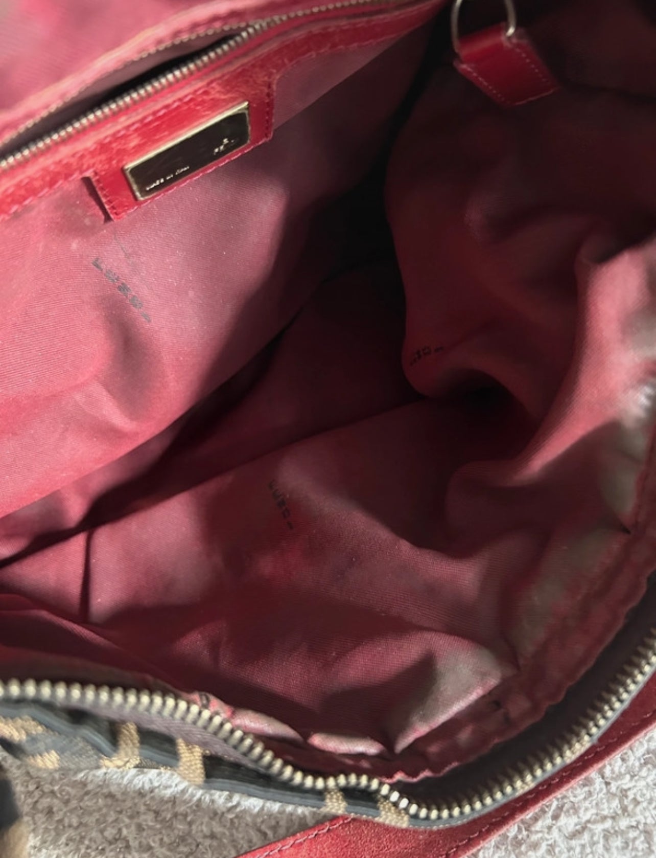 Vintage Fendi Zucca shoulder bag