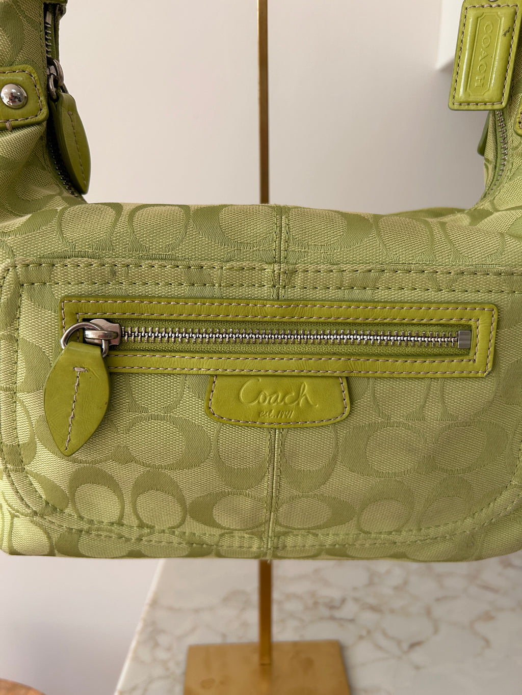 Vintage Coach Penelope green shoulder bag