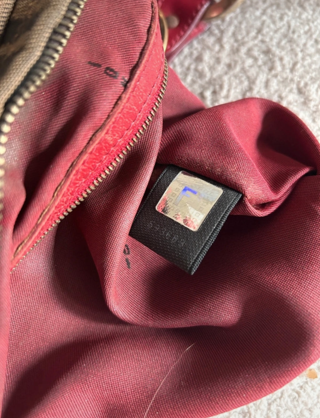 Vintage Fendi Zucca shoulder bag