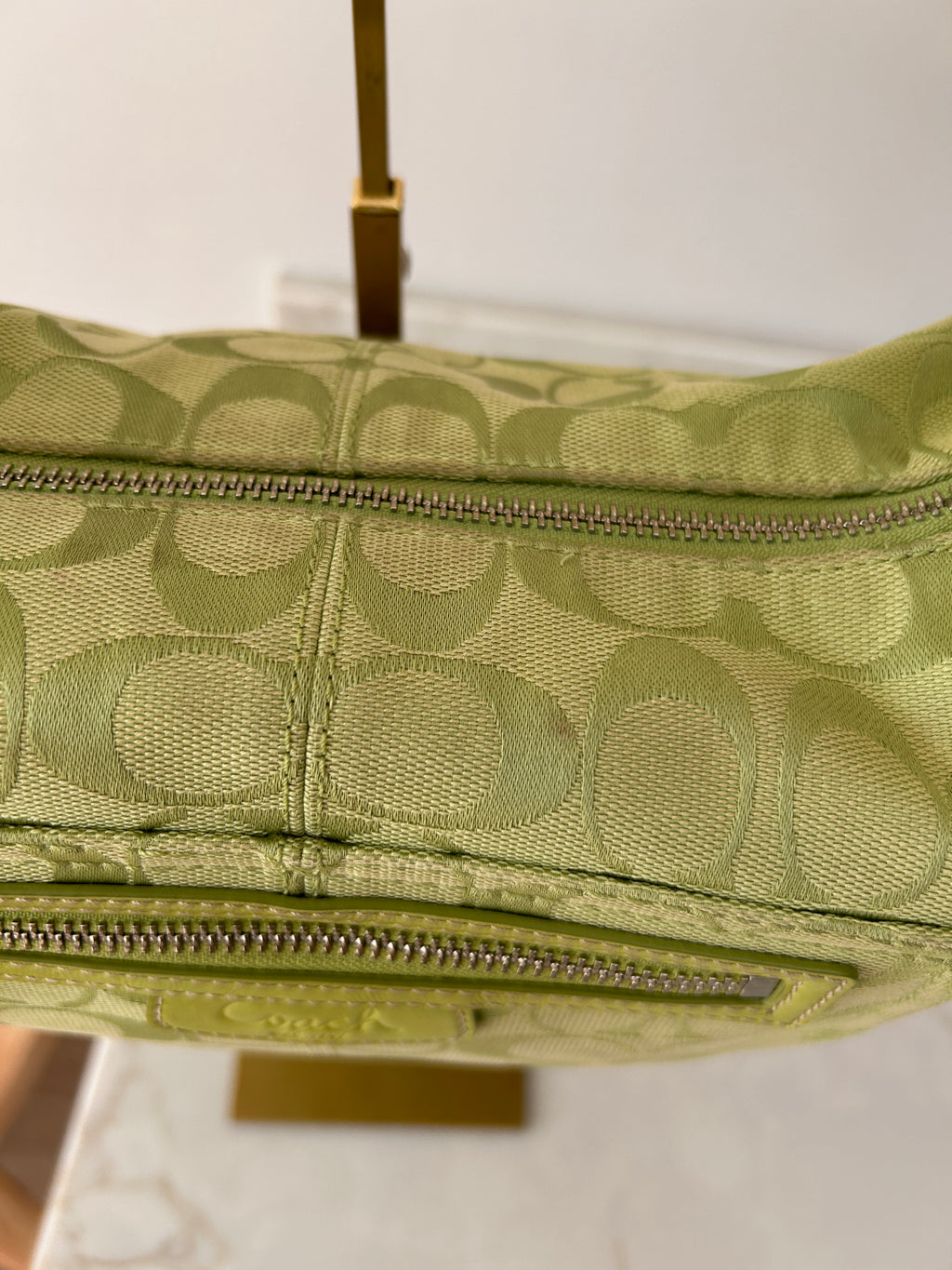 Vintage Coach Penelope green shoulder bag