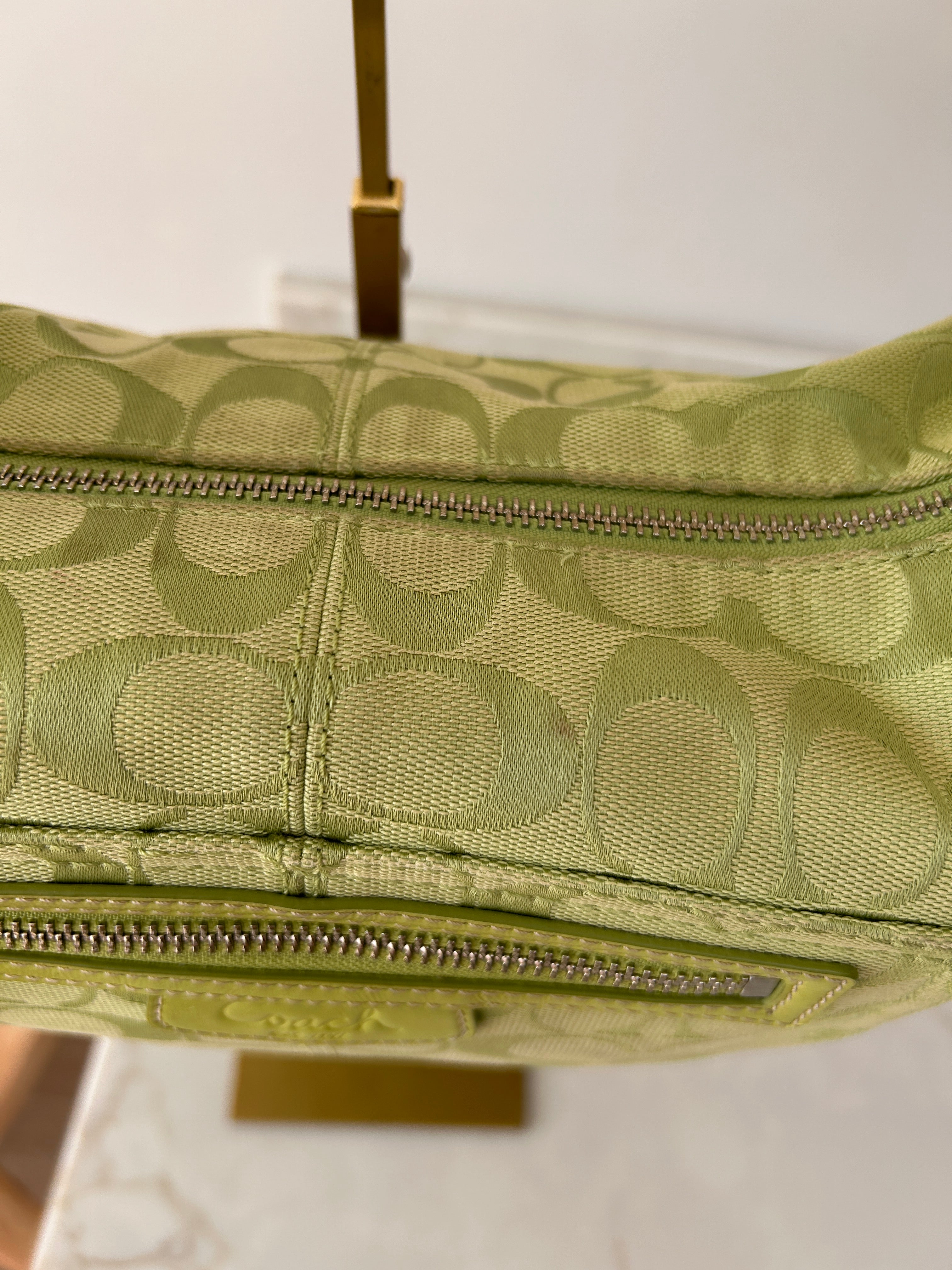 Vintage Coach Penelope green shoulder bag