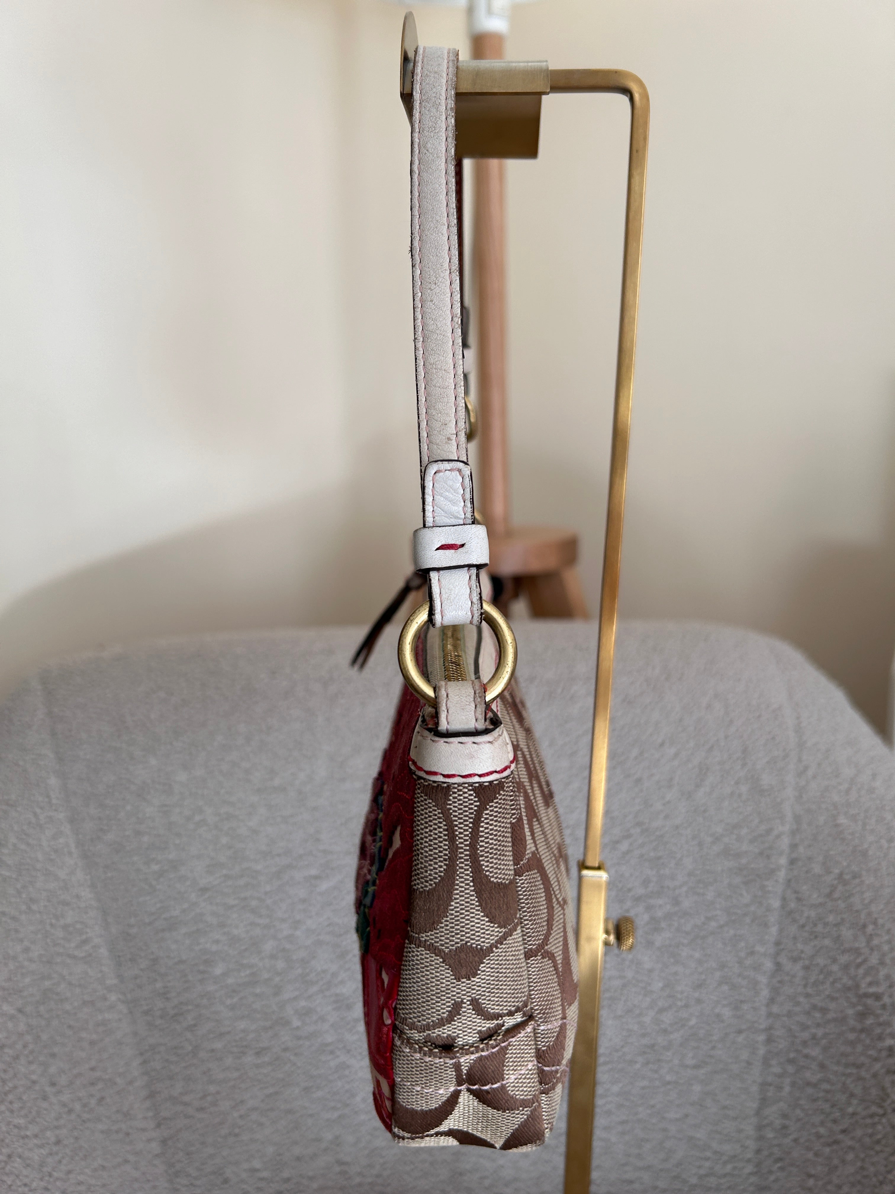 Vintage Coach flower shoulder bag