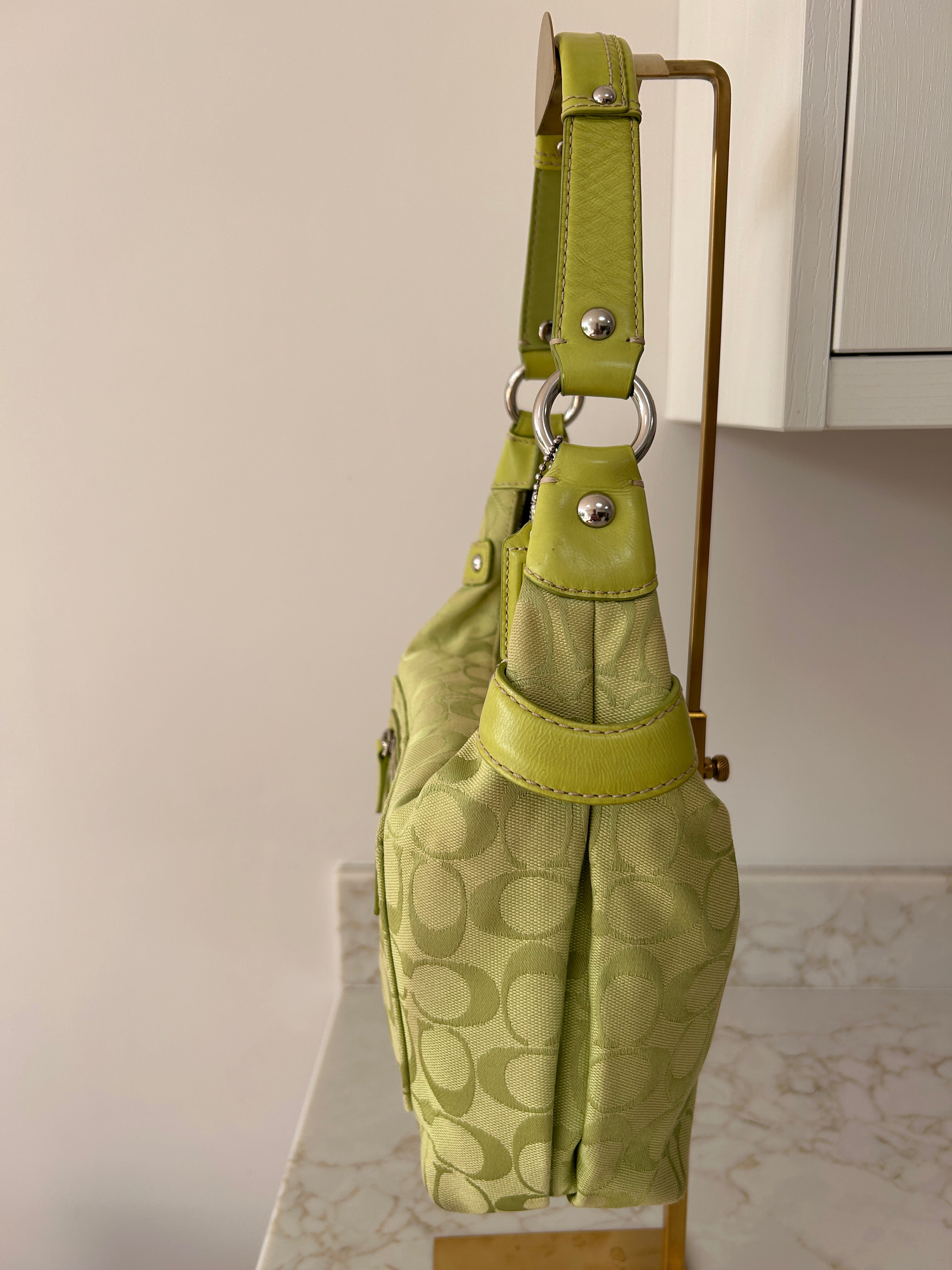 Vintage Coach Penelope green shoulder bag