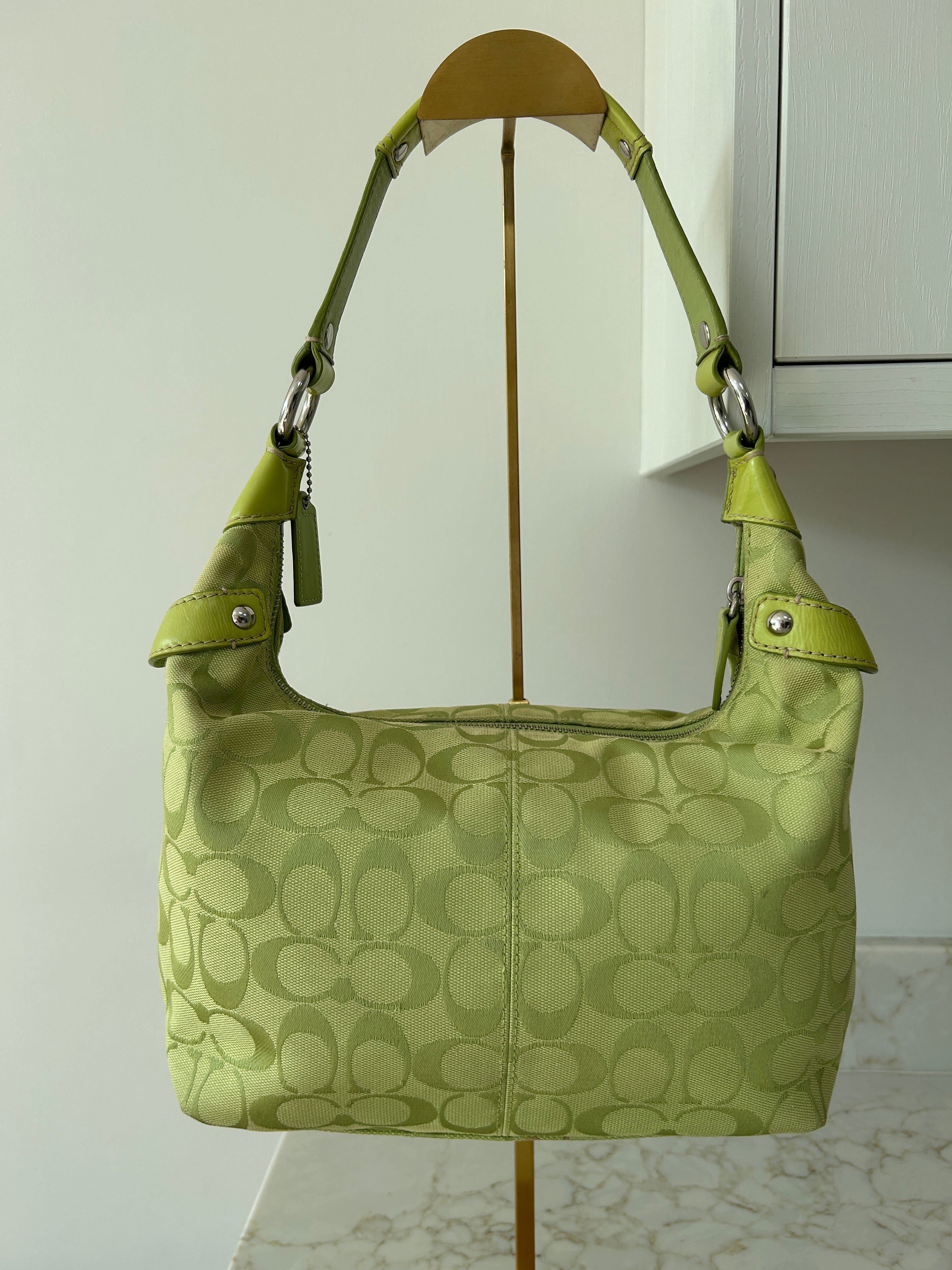 Vintage Coach Penelope green shoulder bag