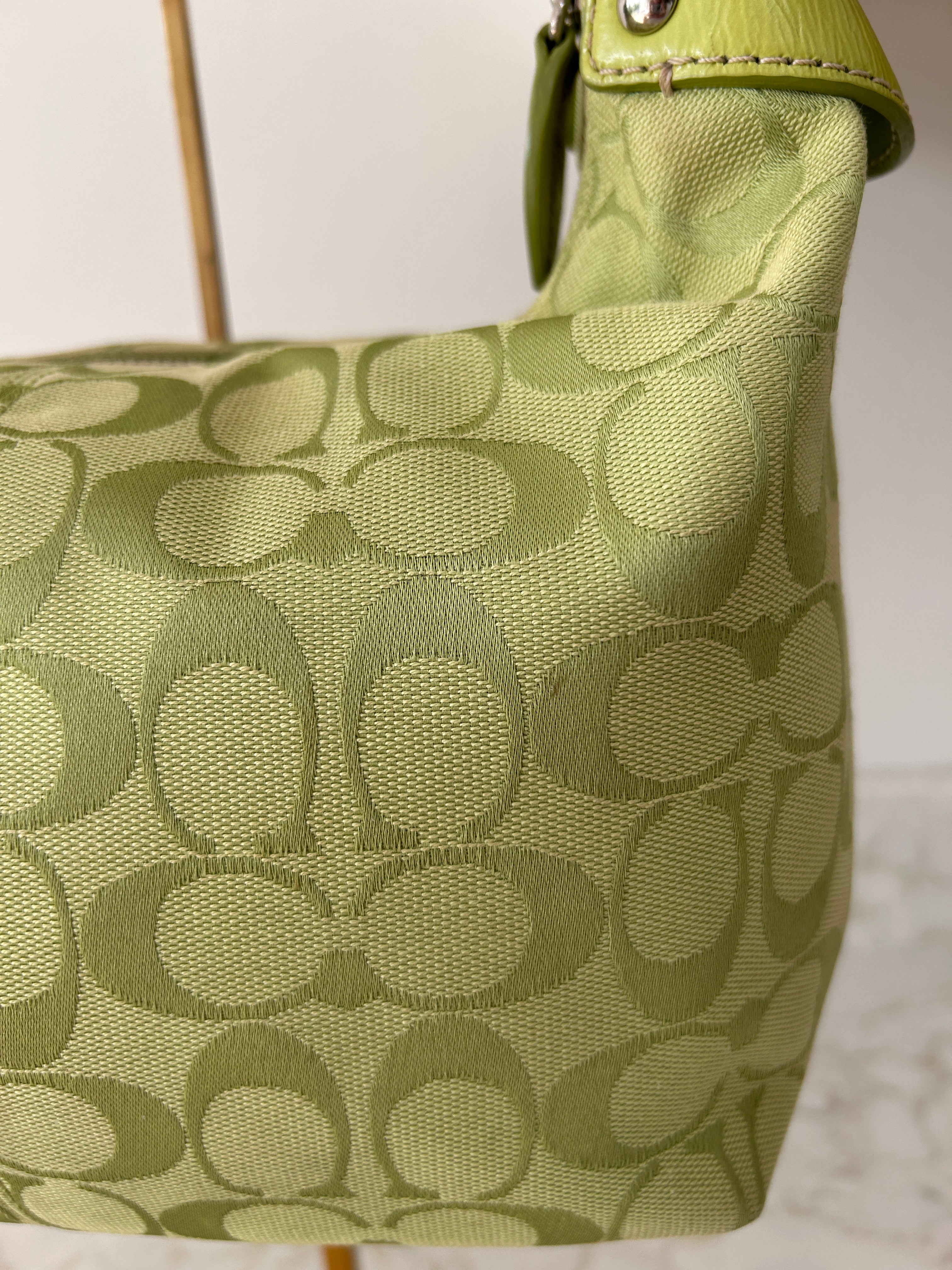Vintage Coach Penelope green shoulder bag