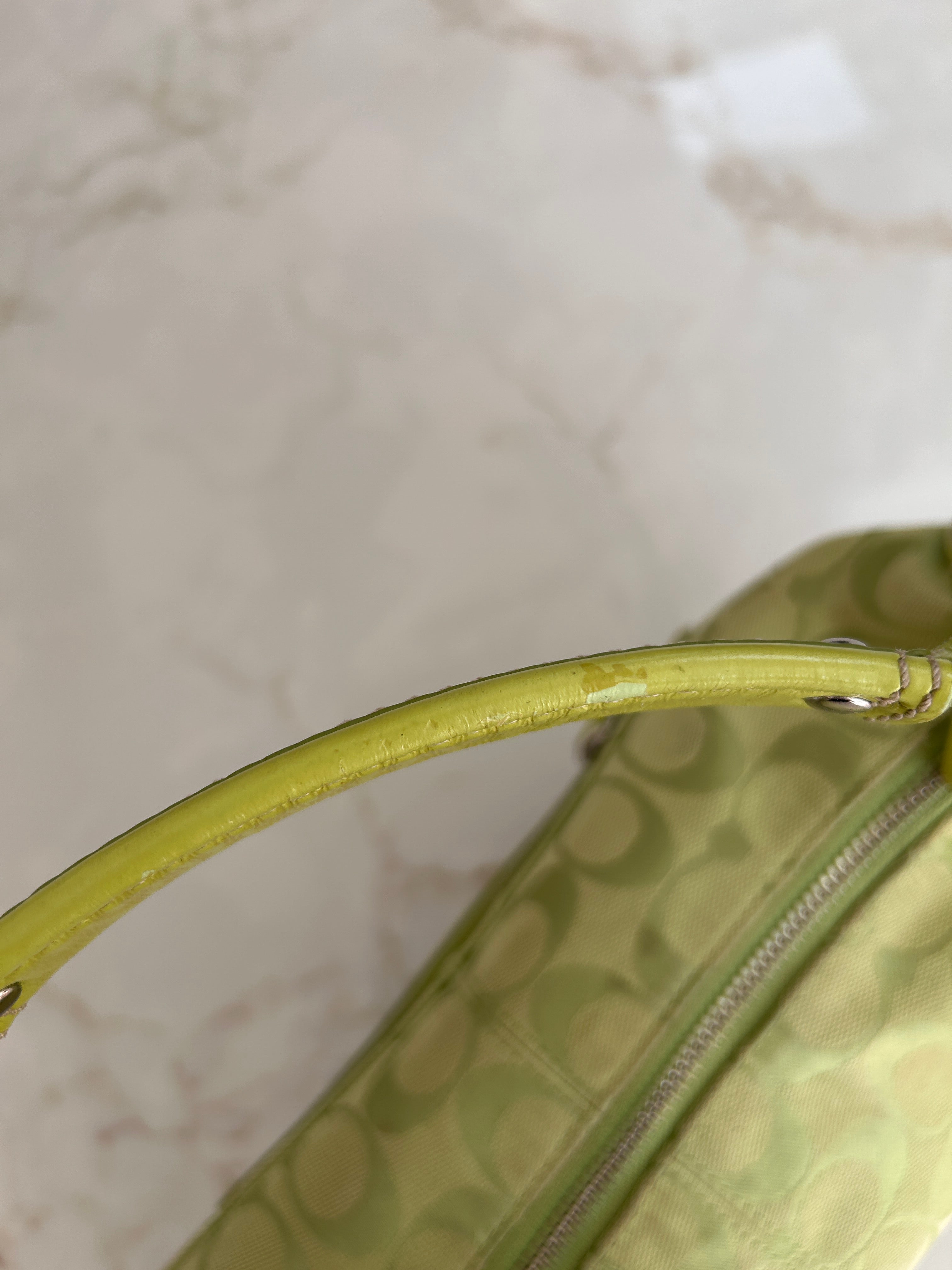 Vintage Coach Penelope green shoulder bag