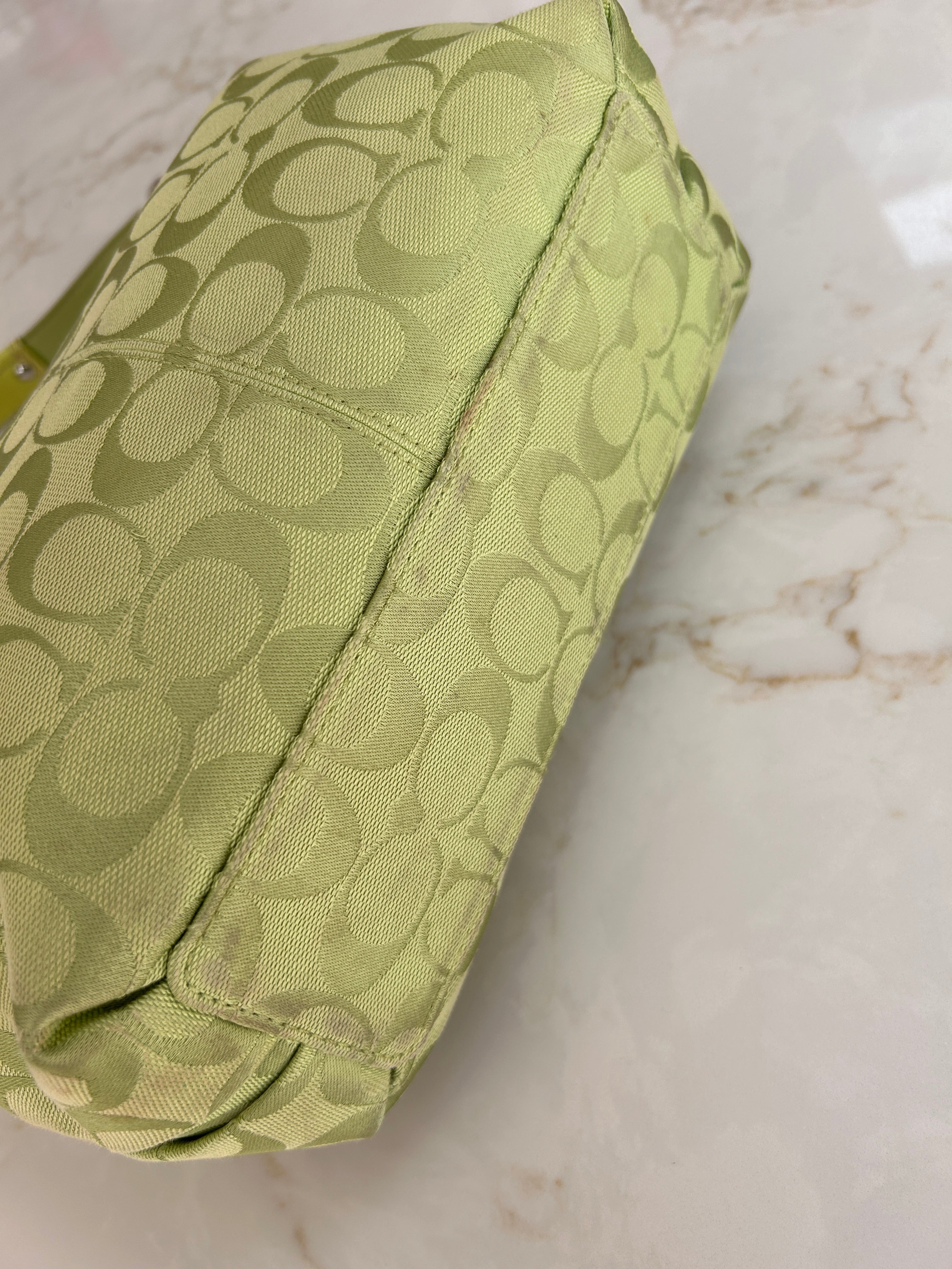 Vintage Coach Penelope green shoulder bag