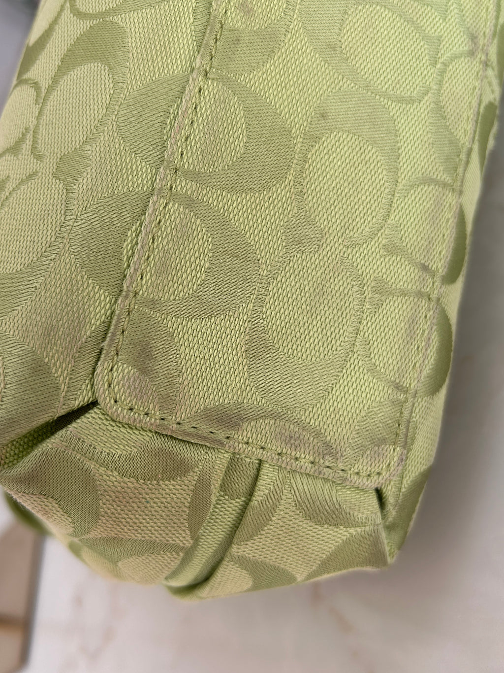 Vintage Coach Penelope green shoulder bag