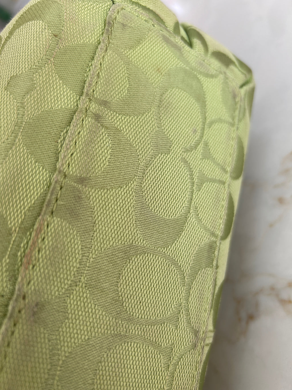 Vintage Coach Penelope green shoulder bag