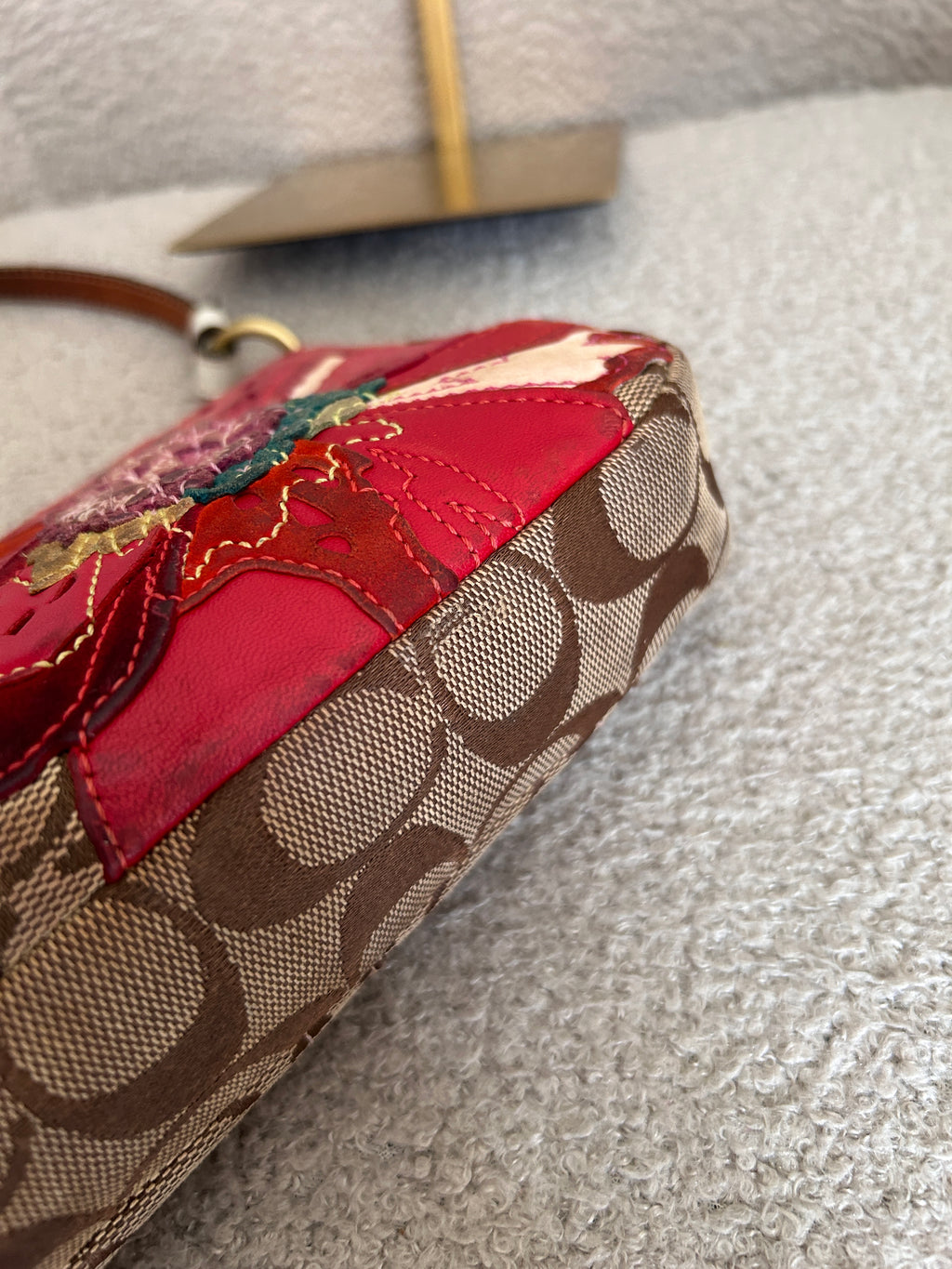 Vintage Coach flower shoulder bag