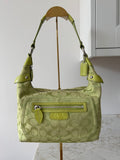 Vintage Coach Penelope green shoulder bag