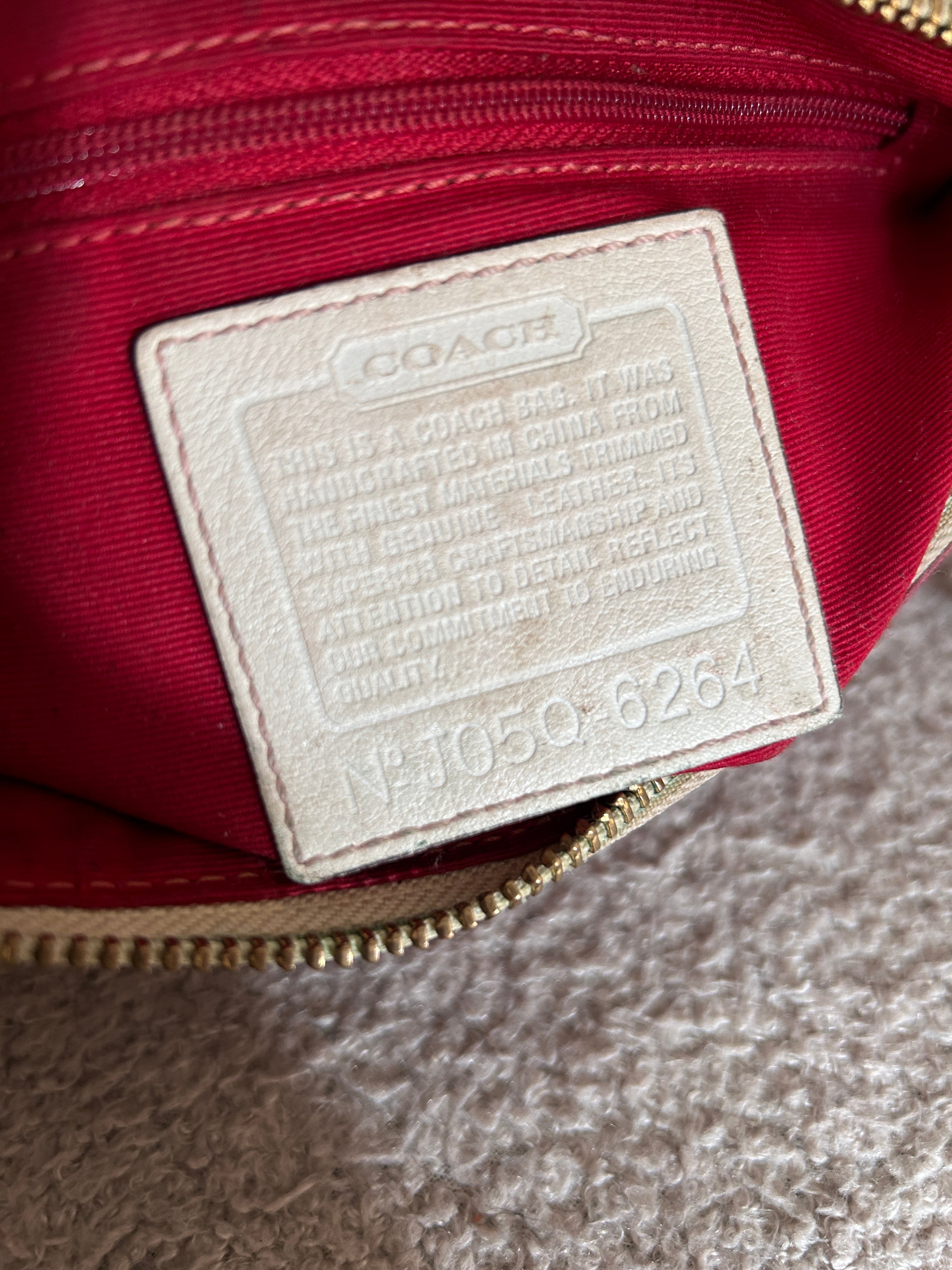Vintage Coach flower shoulder bag