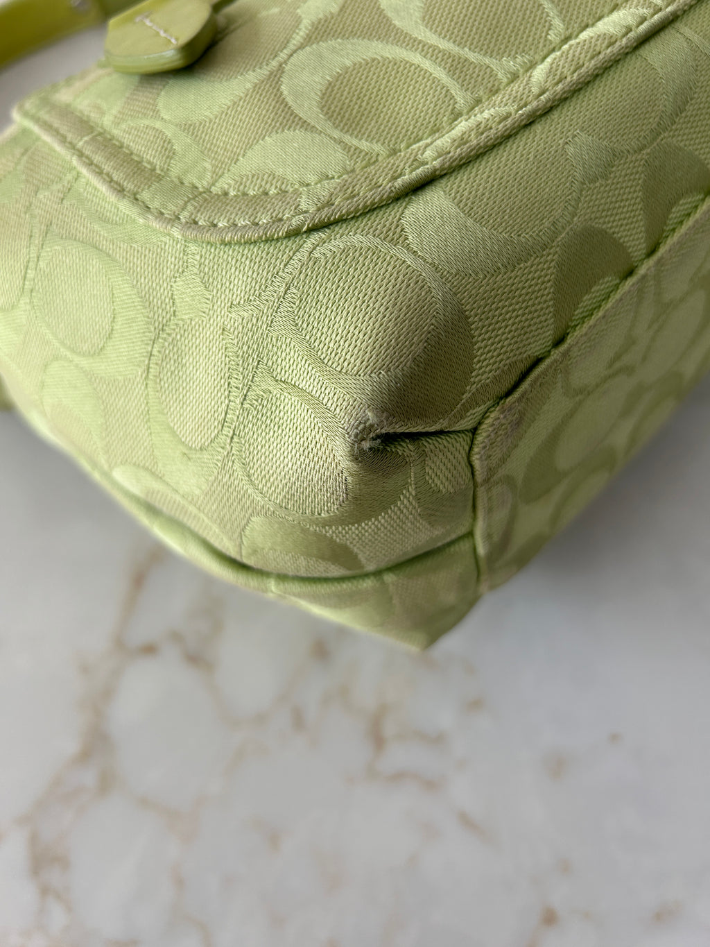 Vintage Coach Penelope green shoulder bag