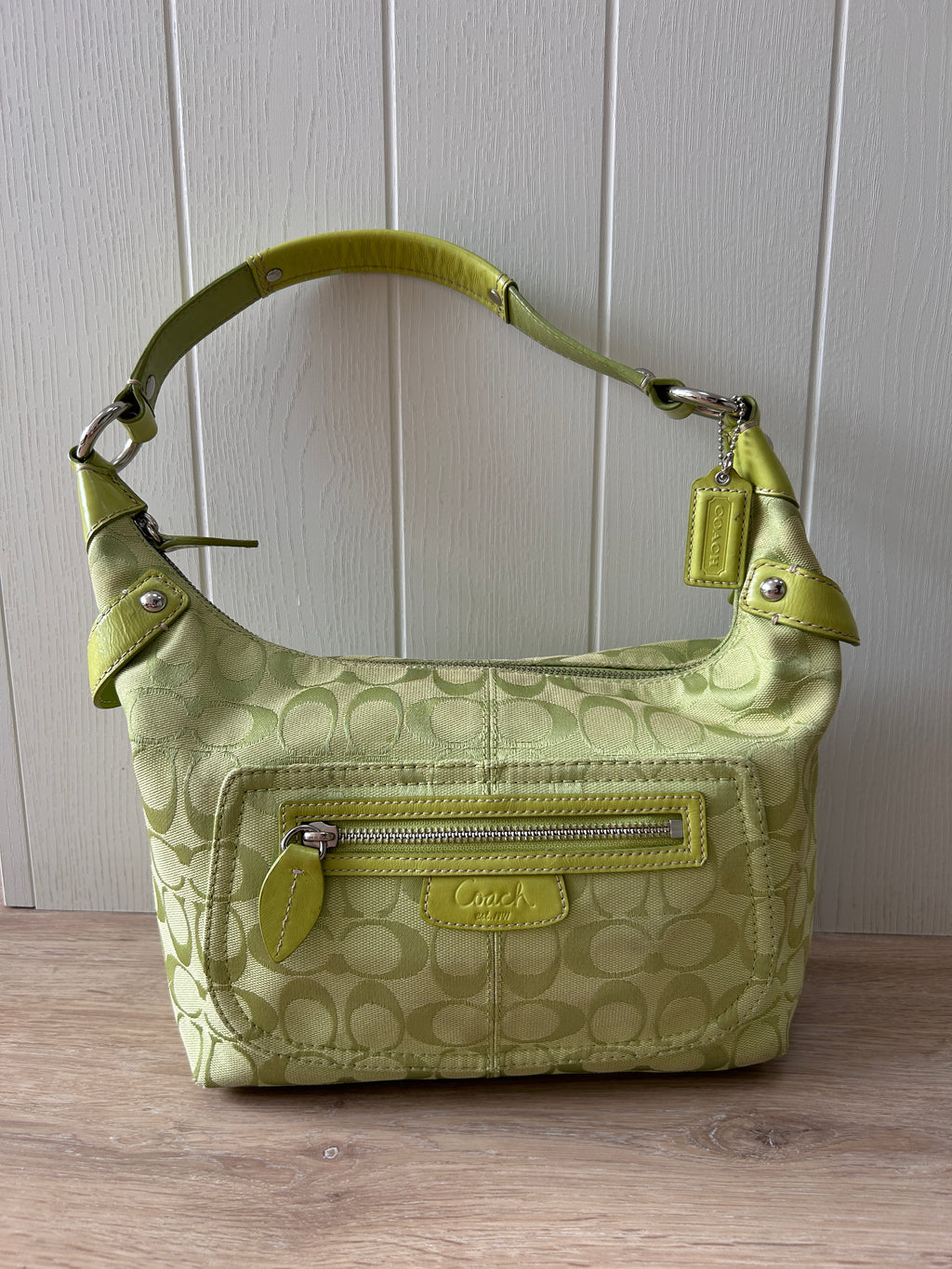 Vintage Coach Penelope green shoulder bag