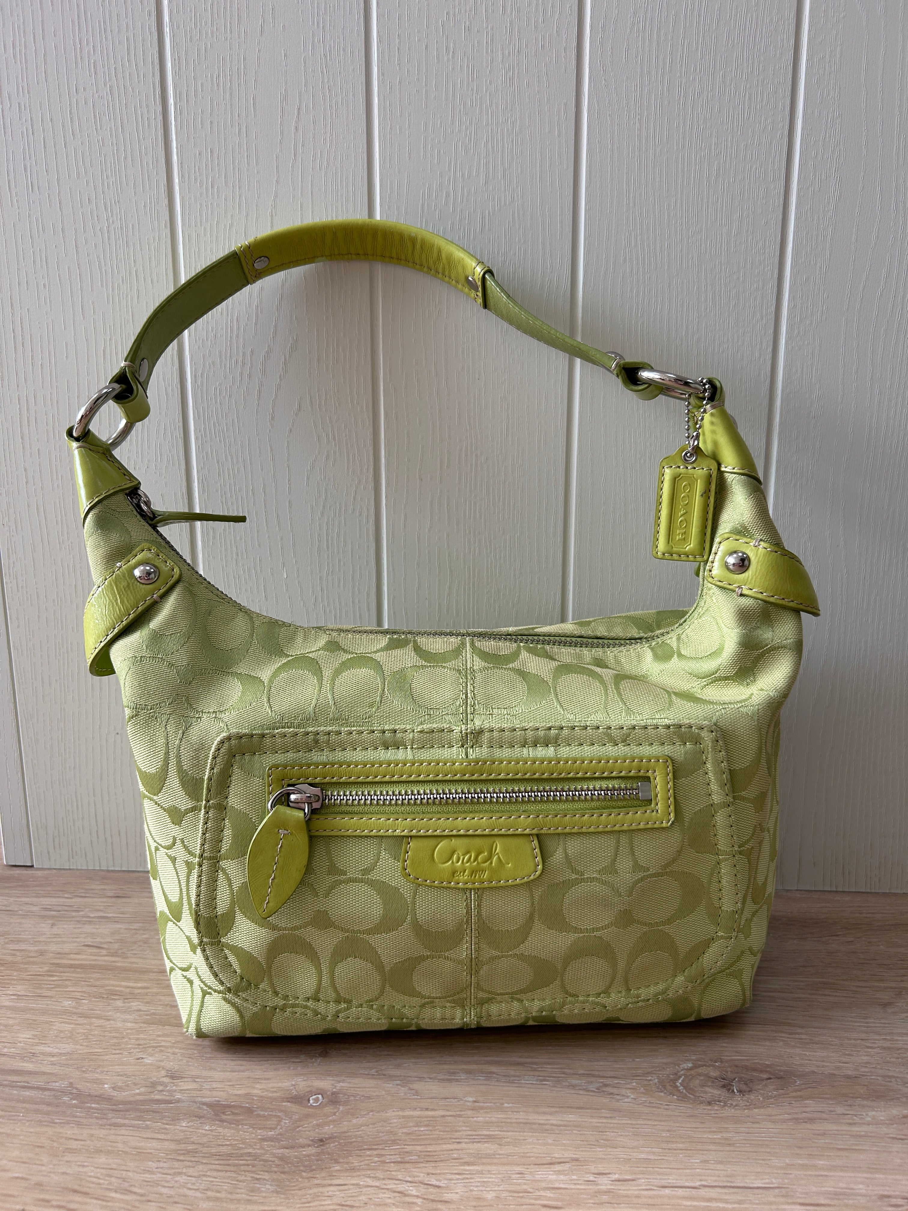 Vintage Coach Penelope green shoulder bag