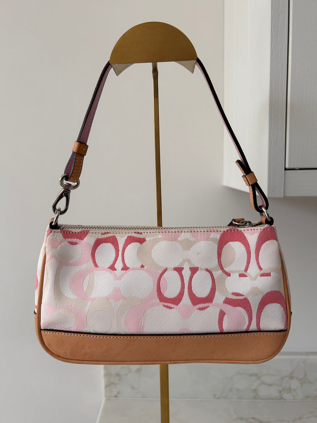 Vintage Coach pink Demi shoulder bag