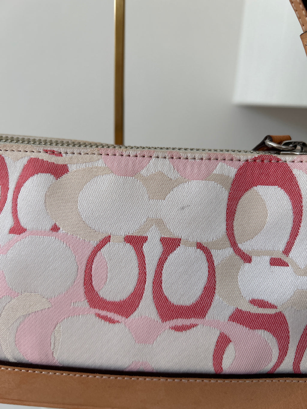 Vintage Coach pink Demi shoulder bag