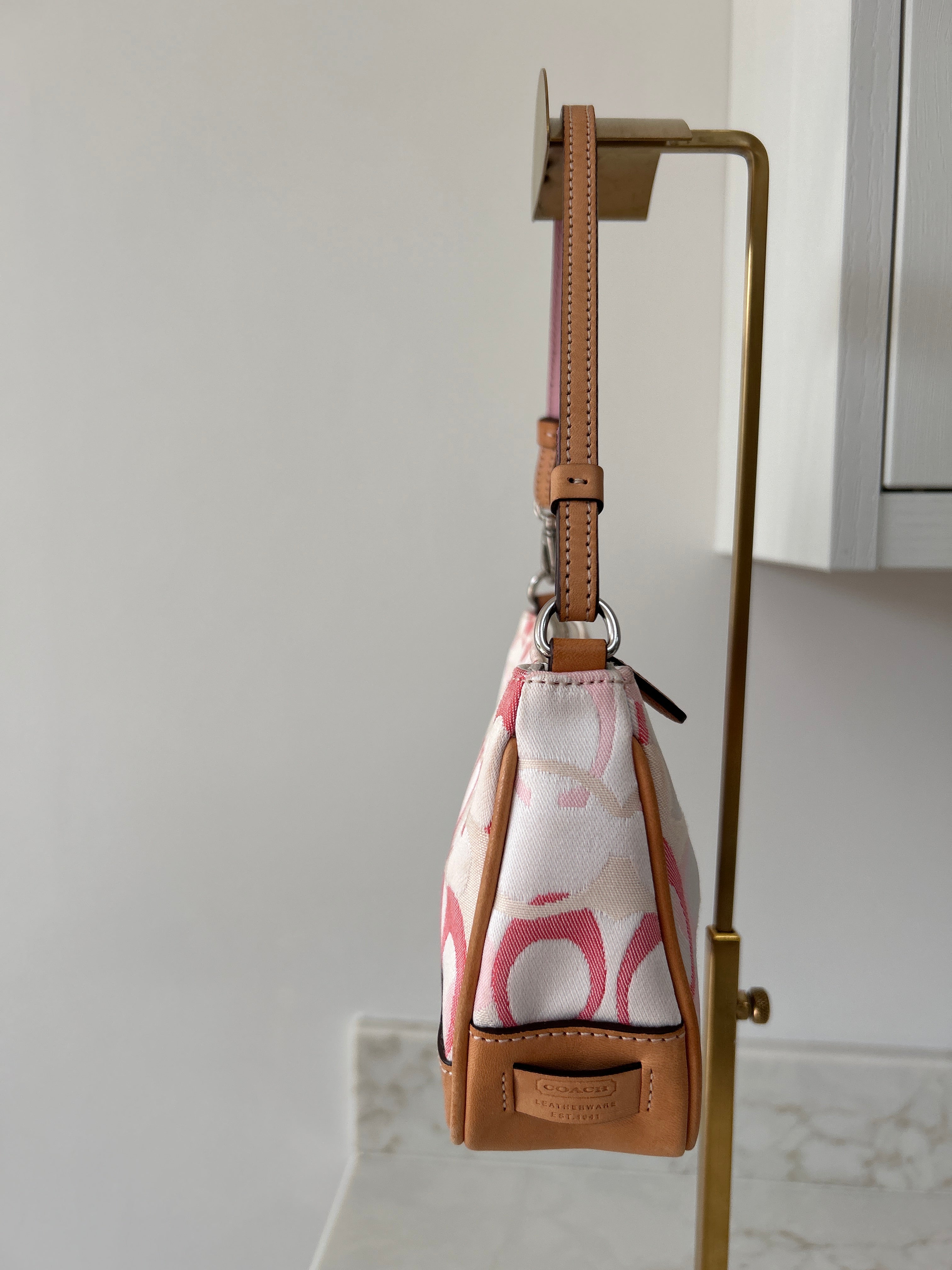 Vintage Coach pink Demi shoulder bag