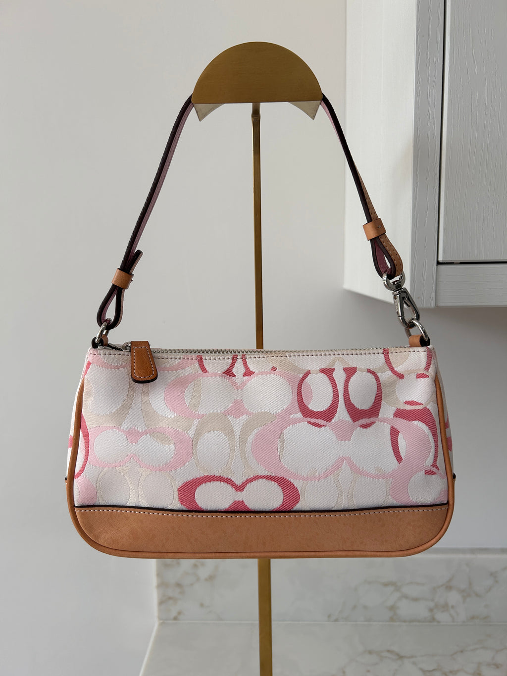 Vintage Coach pink Demi shoulder bag