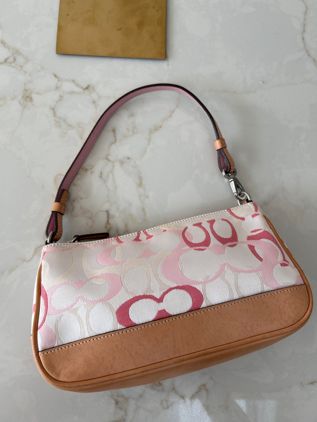 Vintage Coach pink Demi shoulder bag