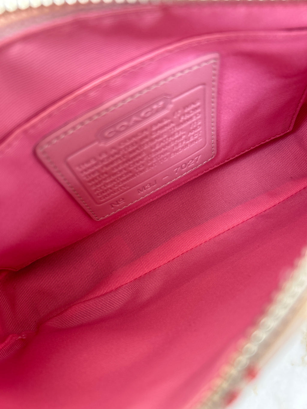 Vintage Coach pink Demi shoulder bag