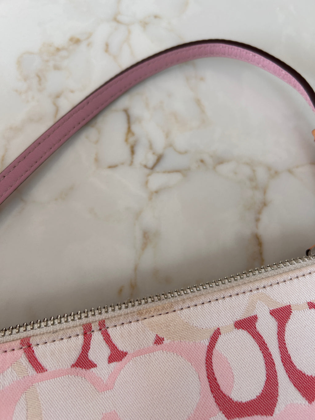 Vintage Coach pink Demi shoulder bag