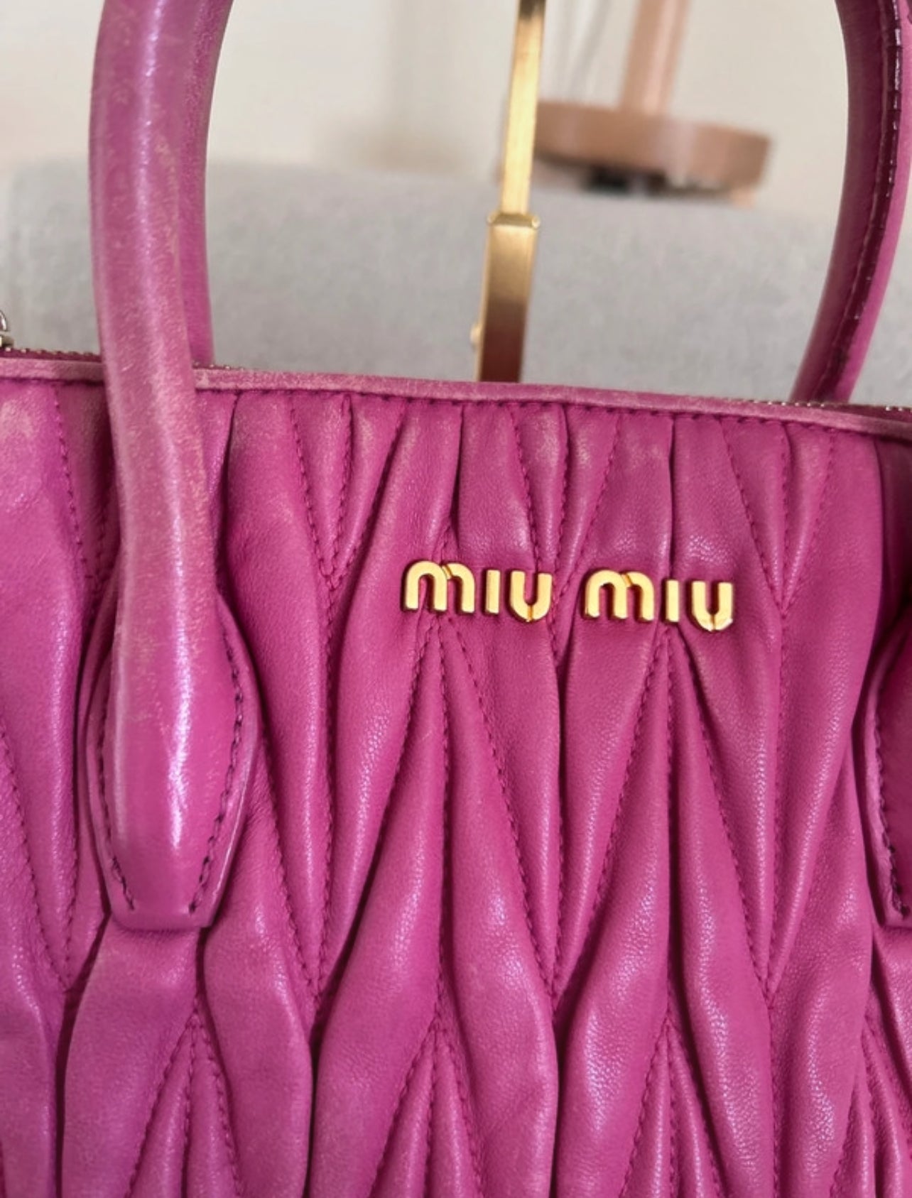 Vintage Miu Miu pink 2way handbag