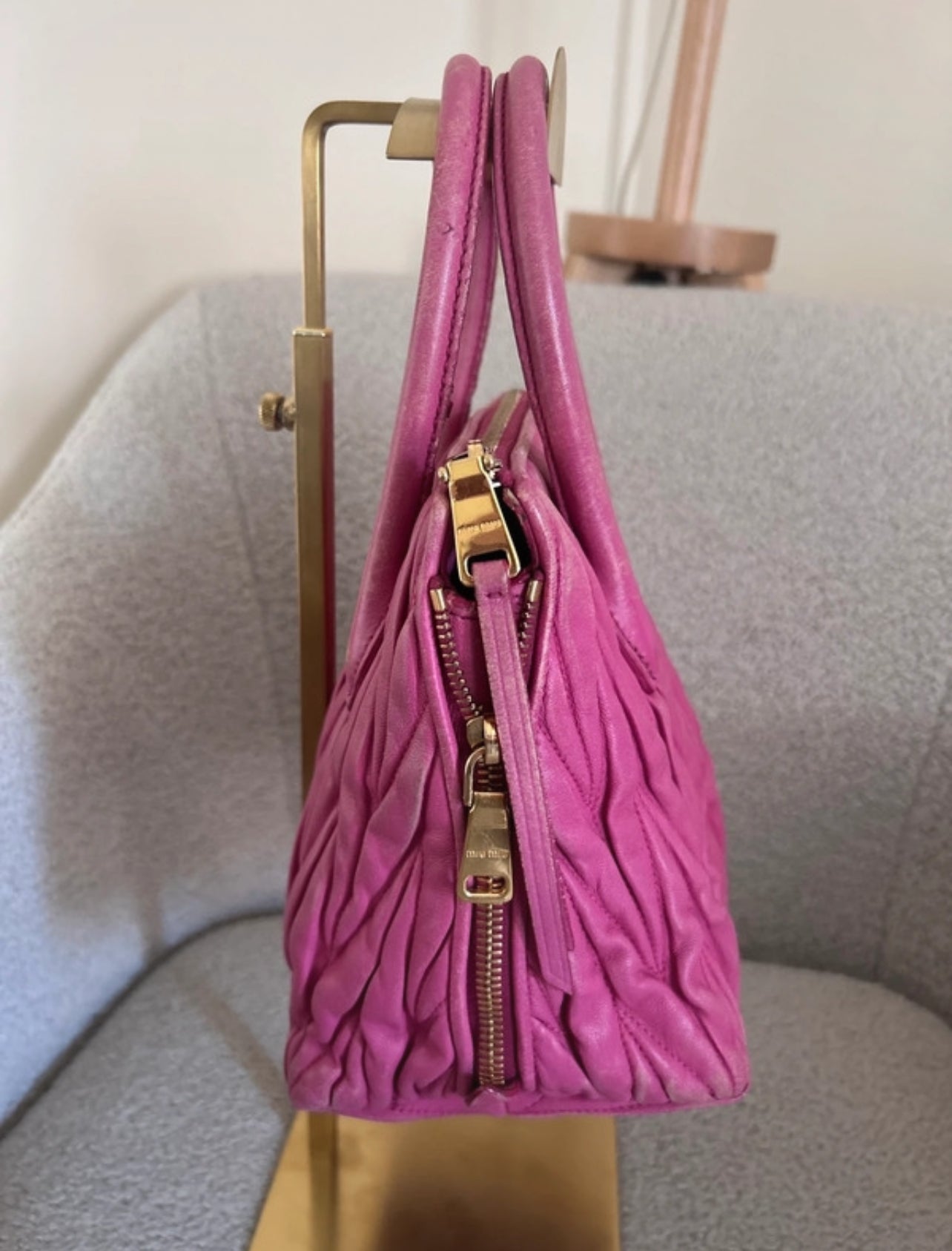 Vintage Miu Miu pink 2way handbag