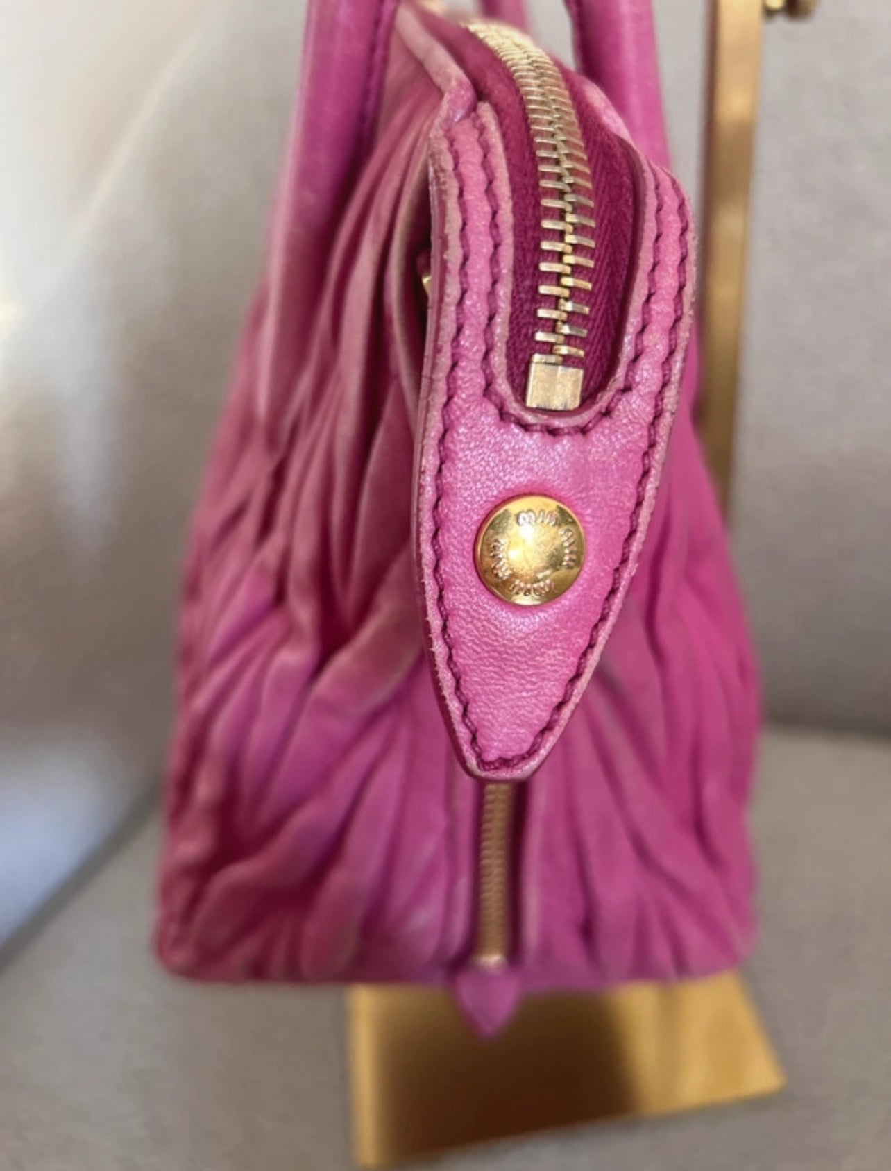 Vintage Miu Miu pink 2way handbag