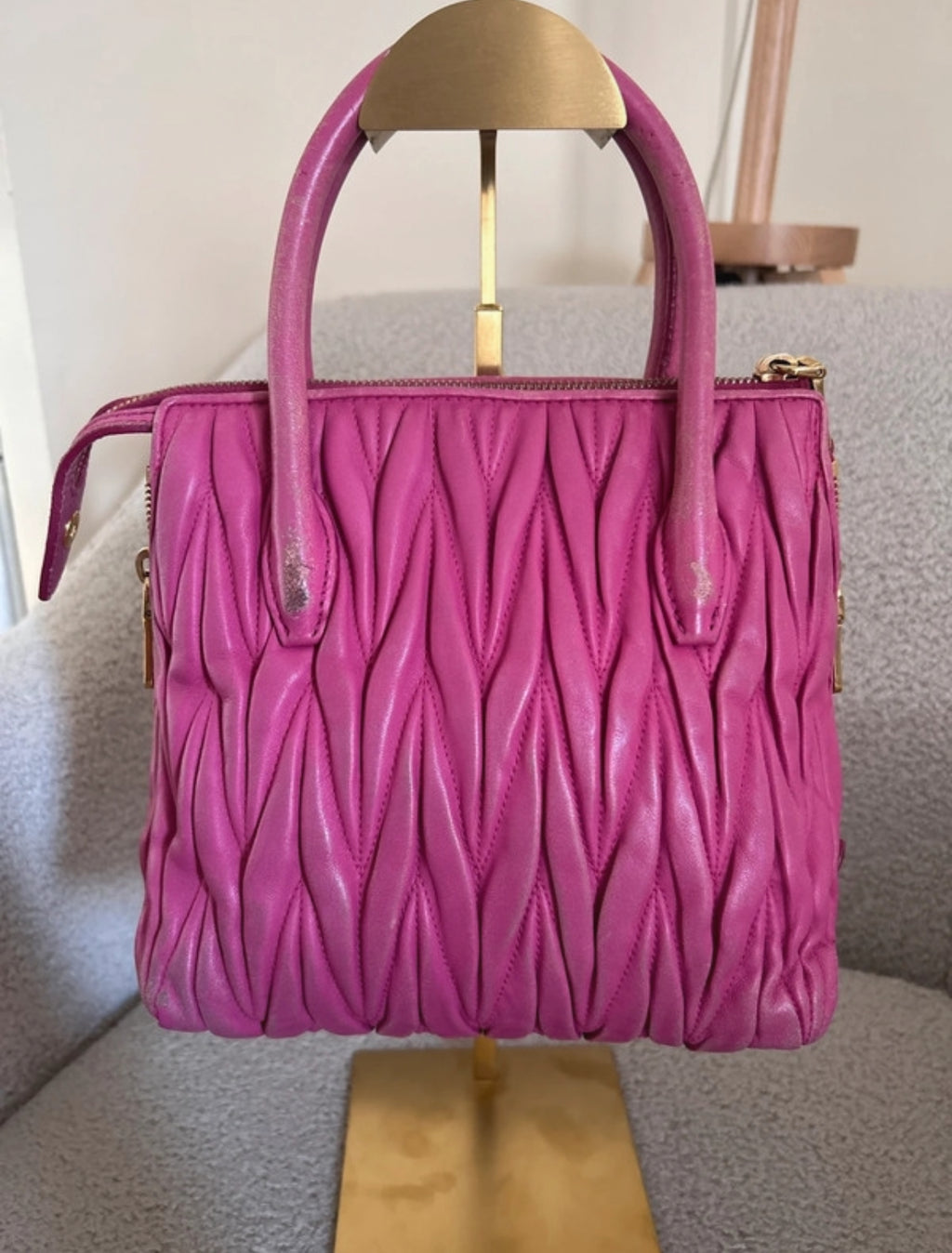 Vintage Miu Miu pink 2way handbag