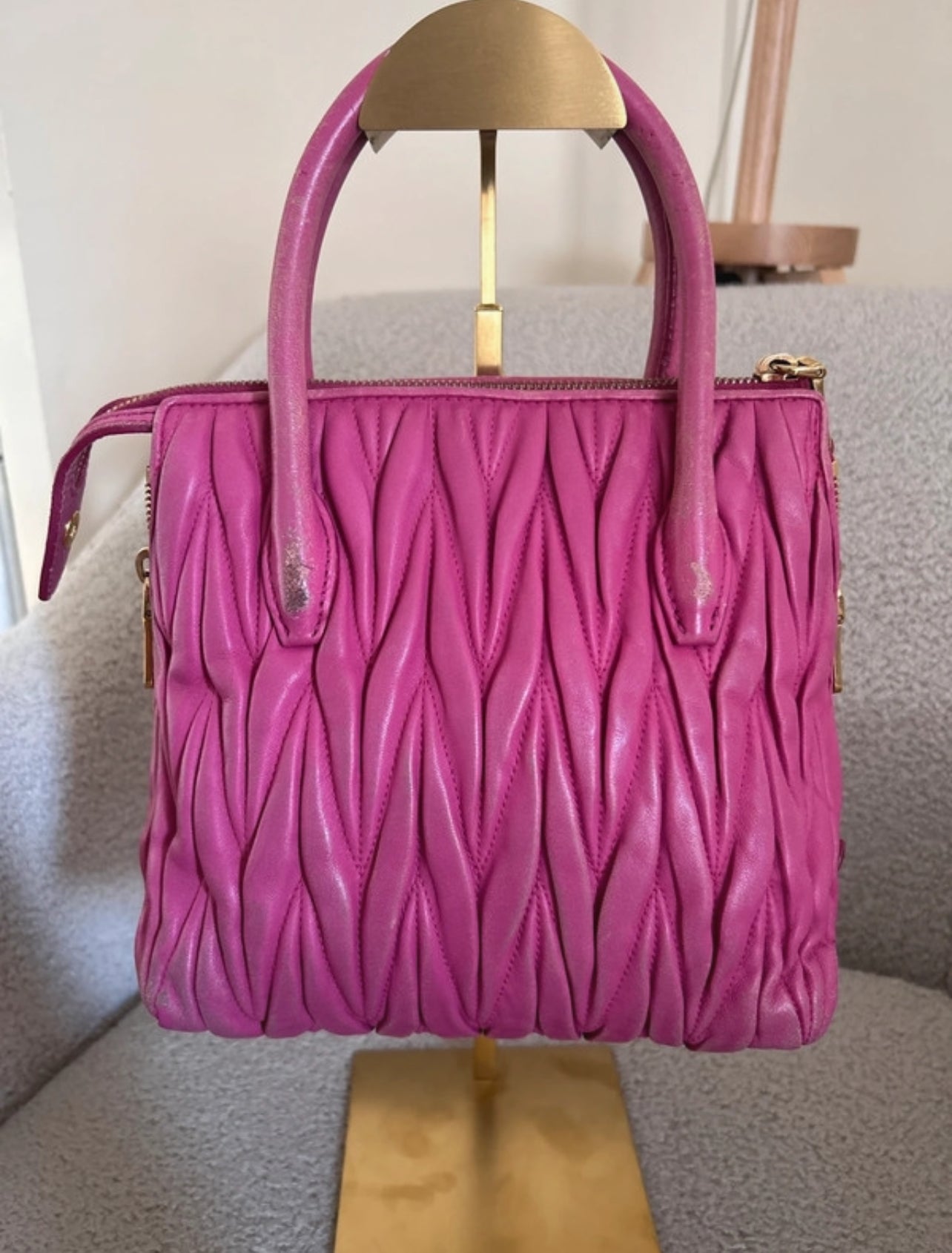 Vintage Miu Miu pink 2way handbag