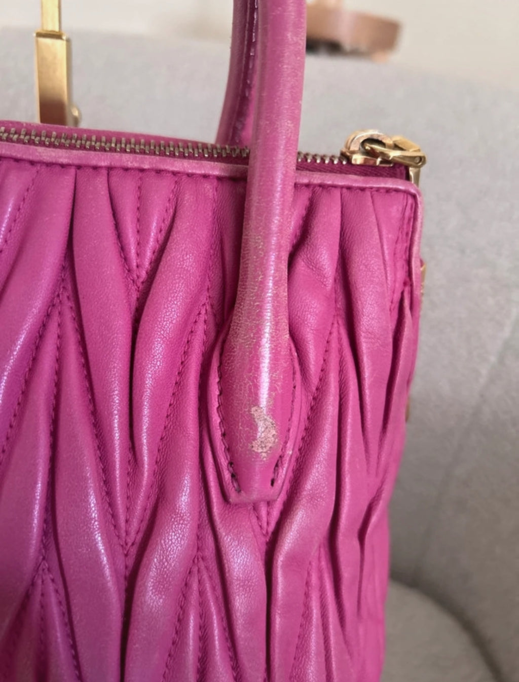 Vintage Miu Miu pink 2way handbag
