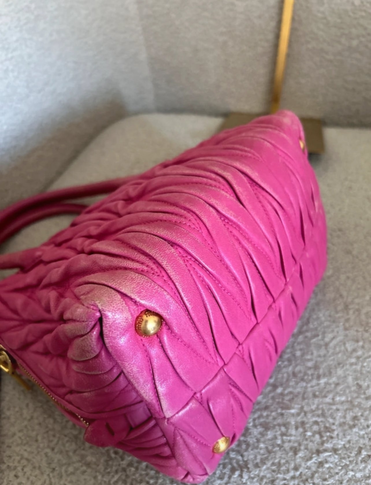 Vintage Miu Miu pink 2way handbag