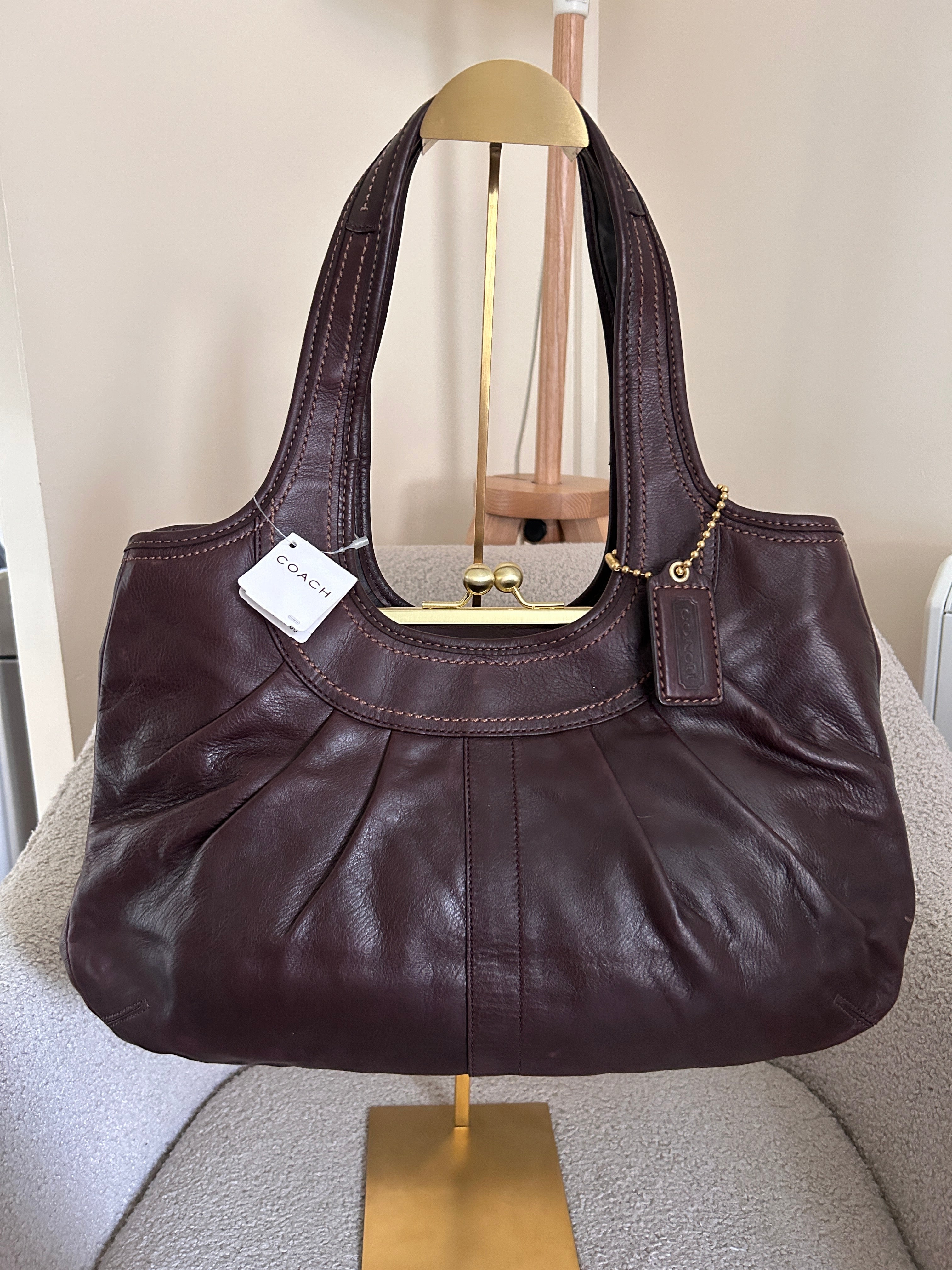 Vintage Coach kisslock shoulder bag