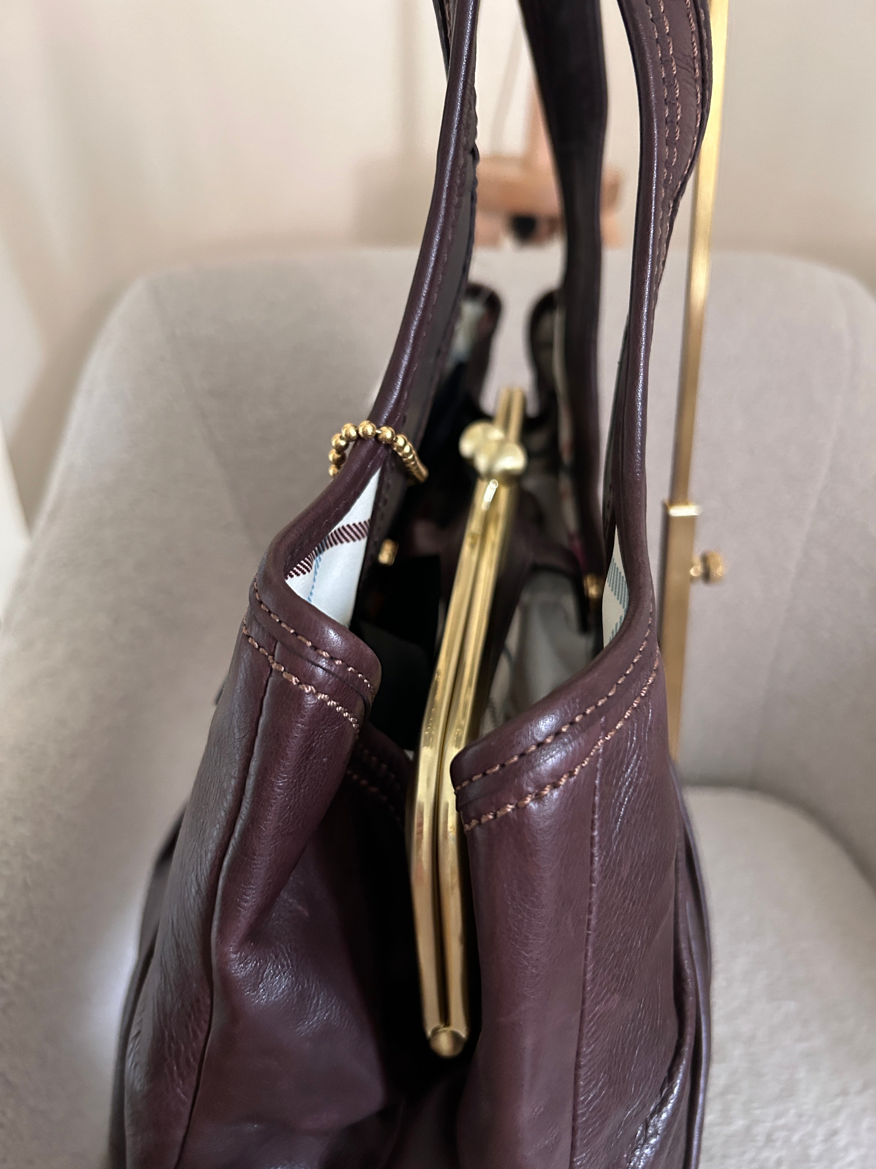 Vintage Coach kisslock shoulder bag