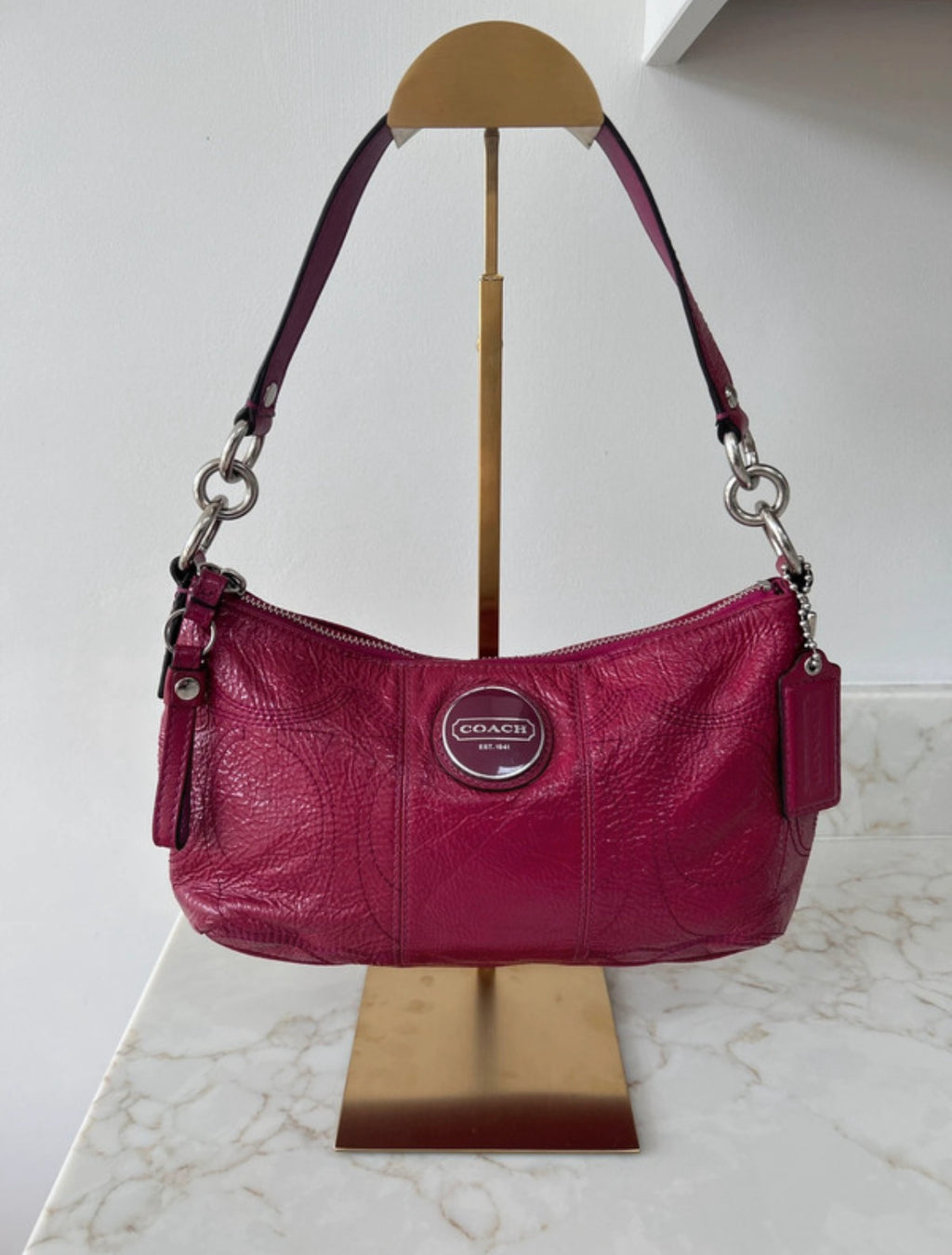 Vintage Coach pink shoulder bag