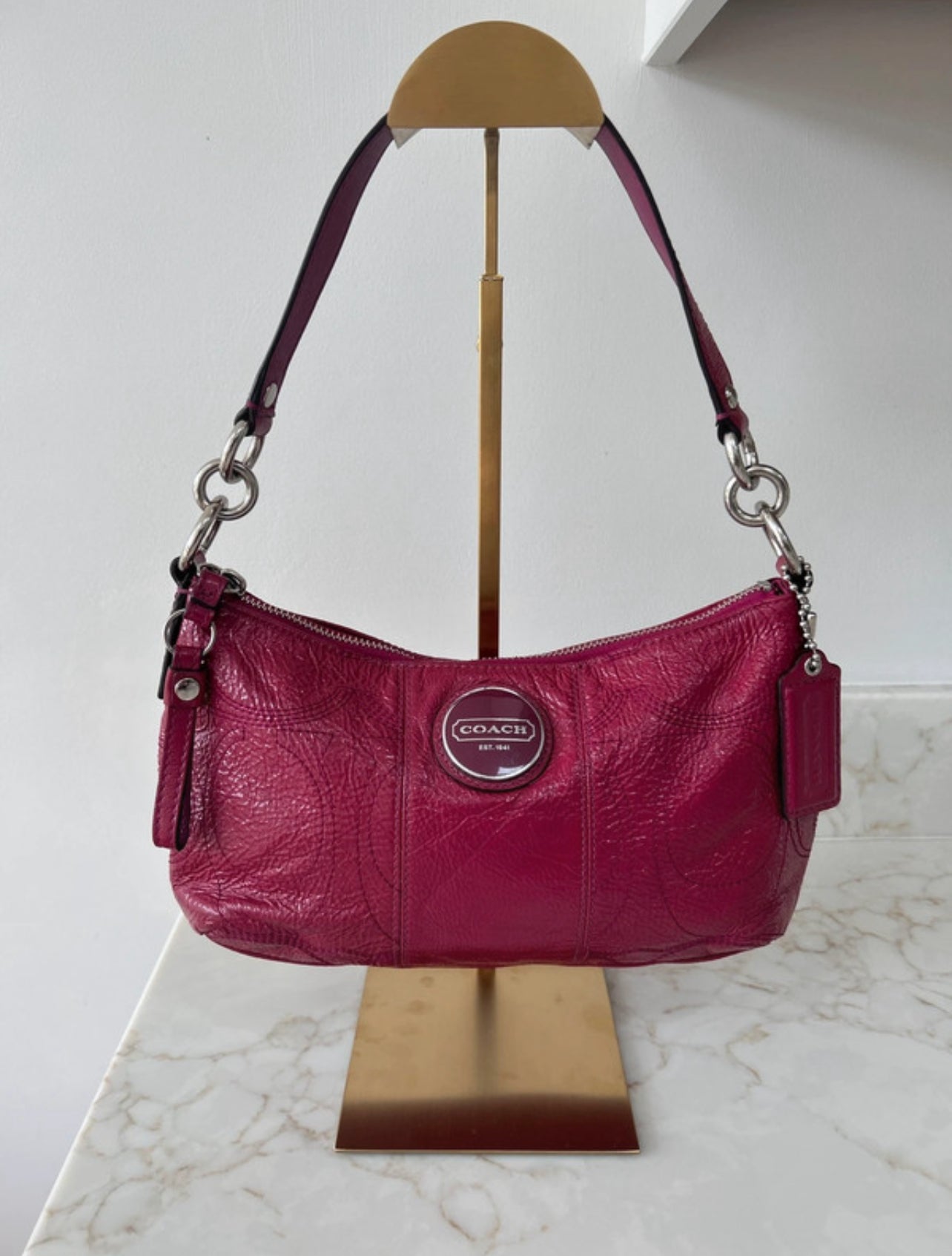 Vintage Coach pink shoulder bag