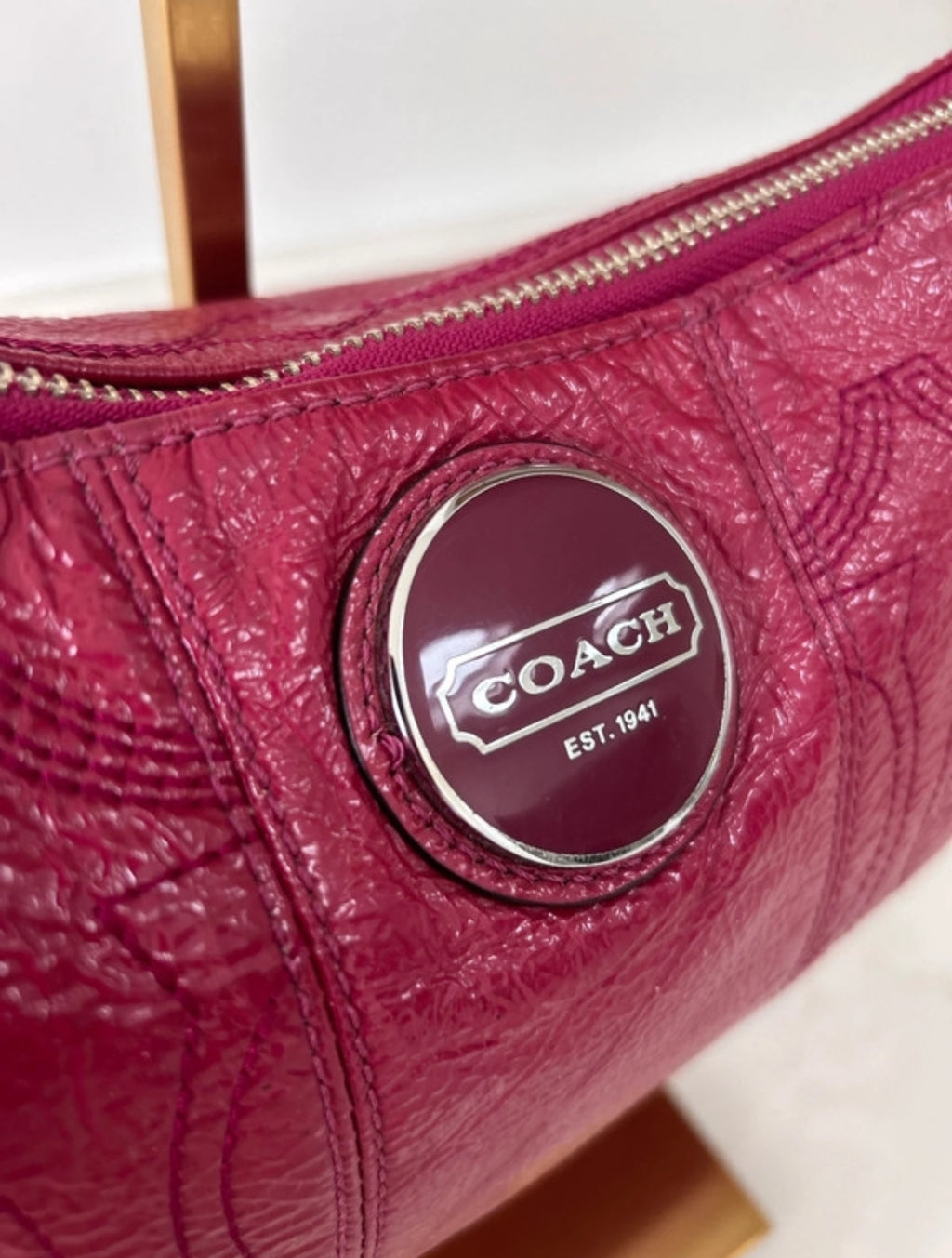 Vintage Coach pink shoulder bag