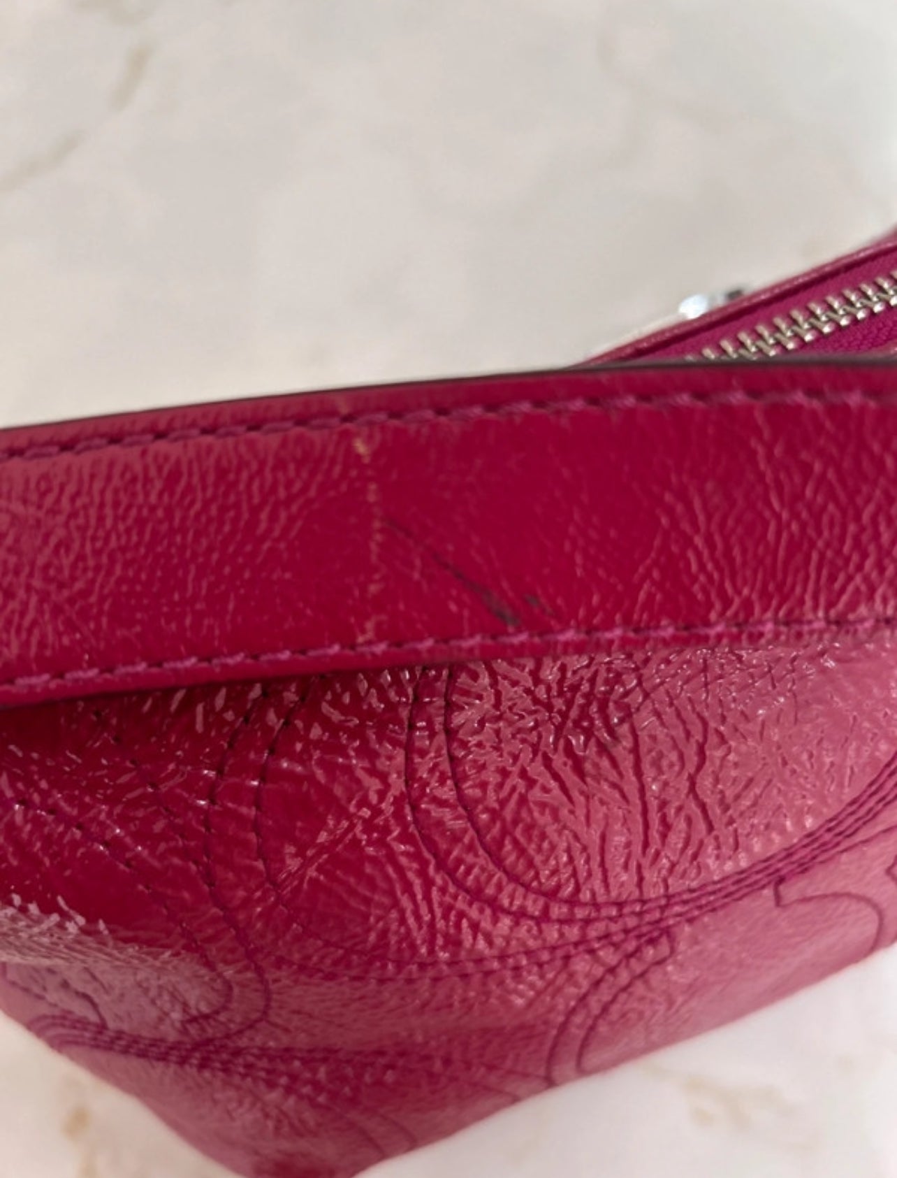 Vintage Coach pink shoulder bag