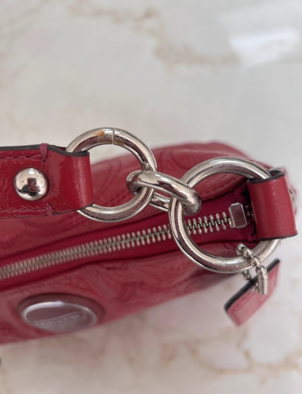 Vintage Coach pink shoulder bag