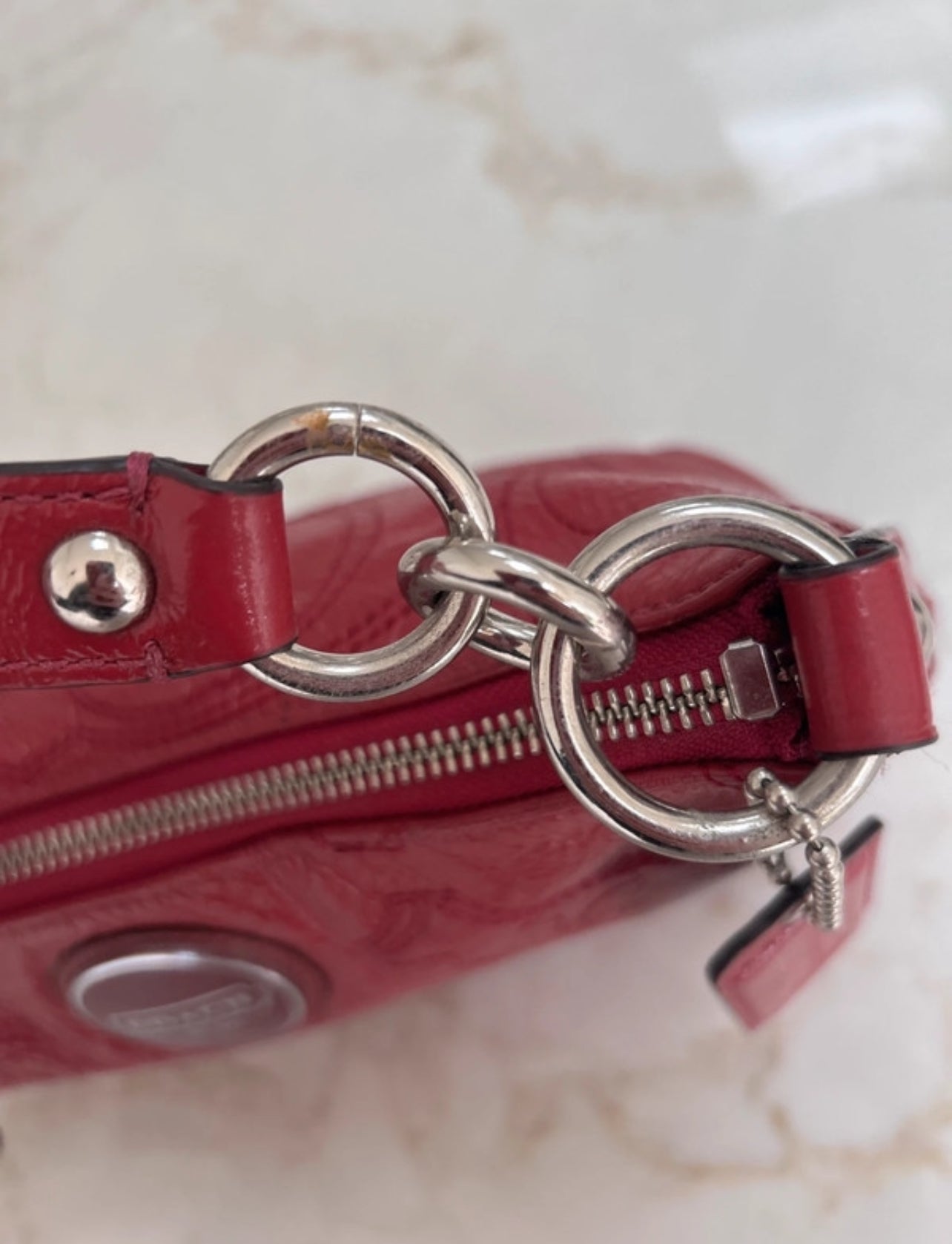 Vintage Coach pink shoulder bag