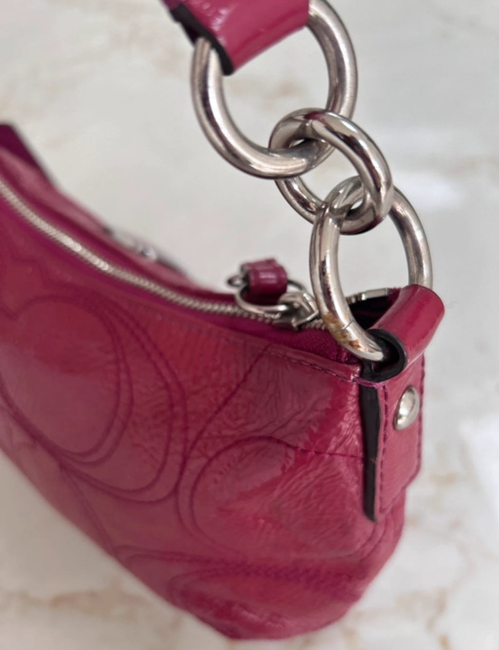 Vintage Coach pink shoulder bag