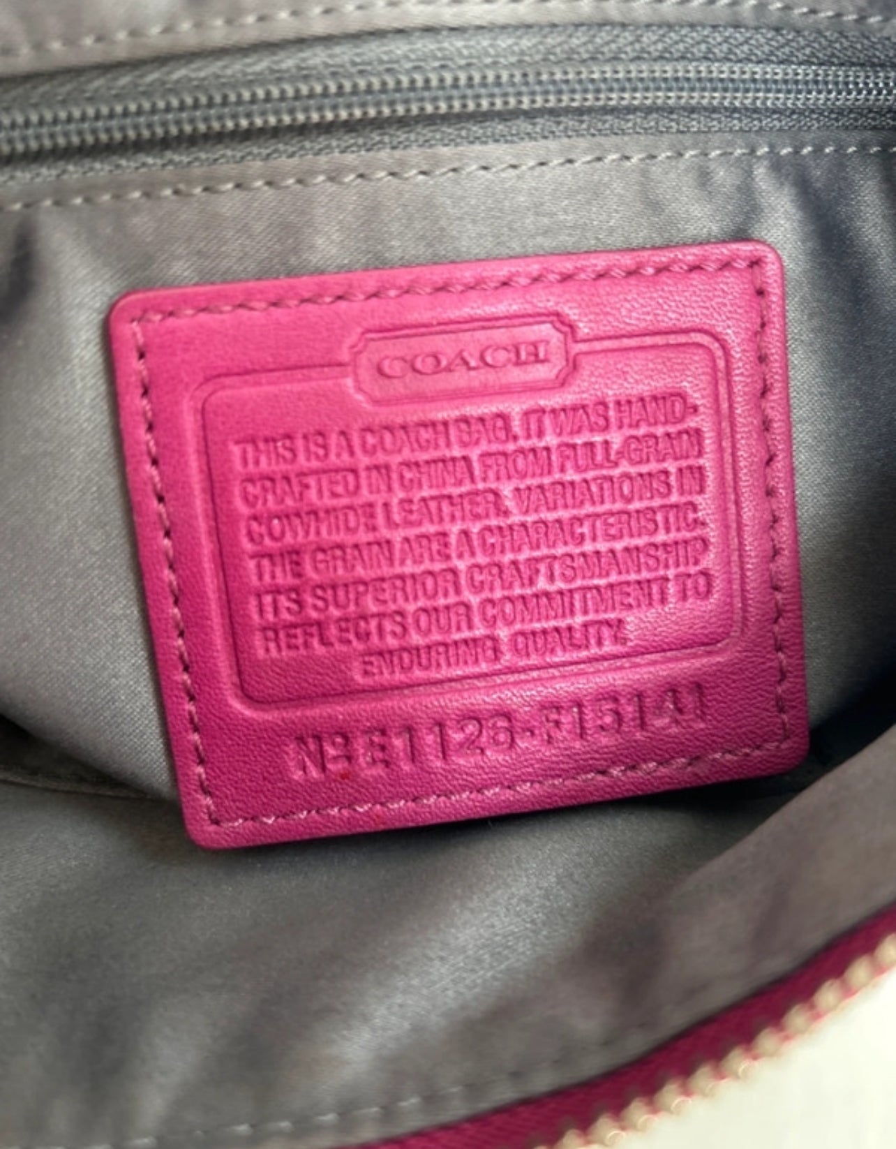 Vintage Coach pink shoulder bag