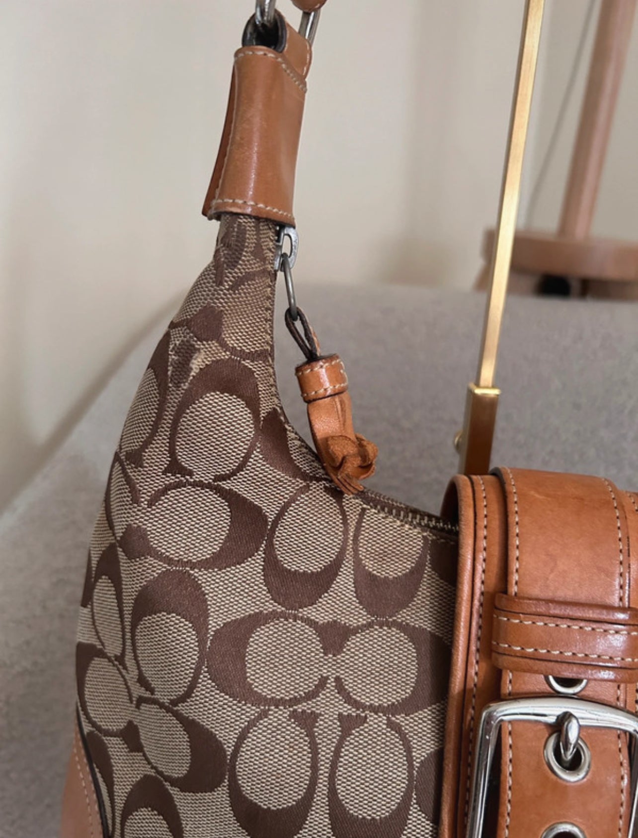 Vintage Coach Hamptons shoulder bag