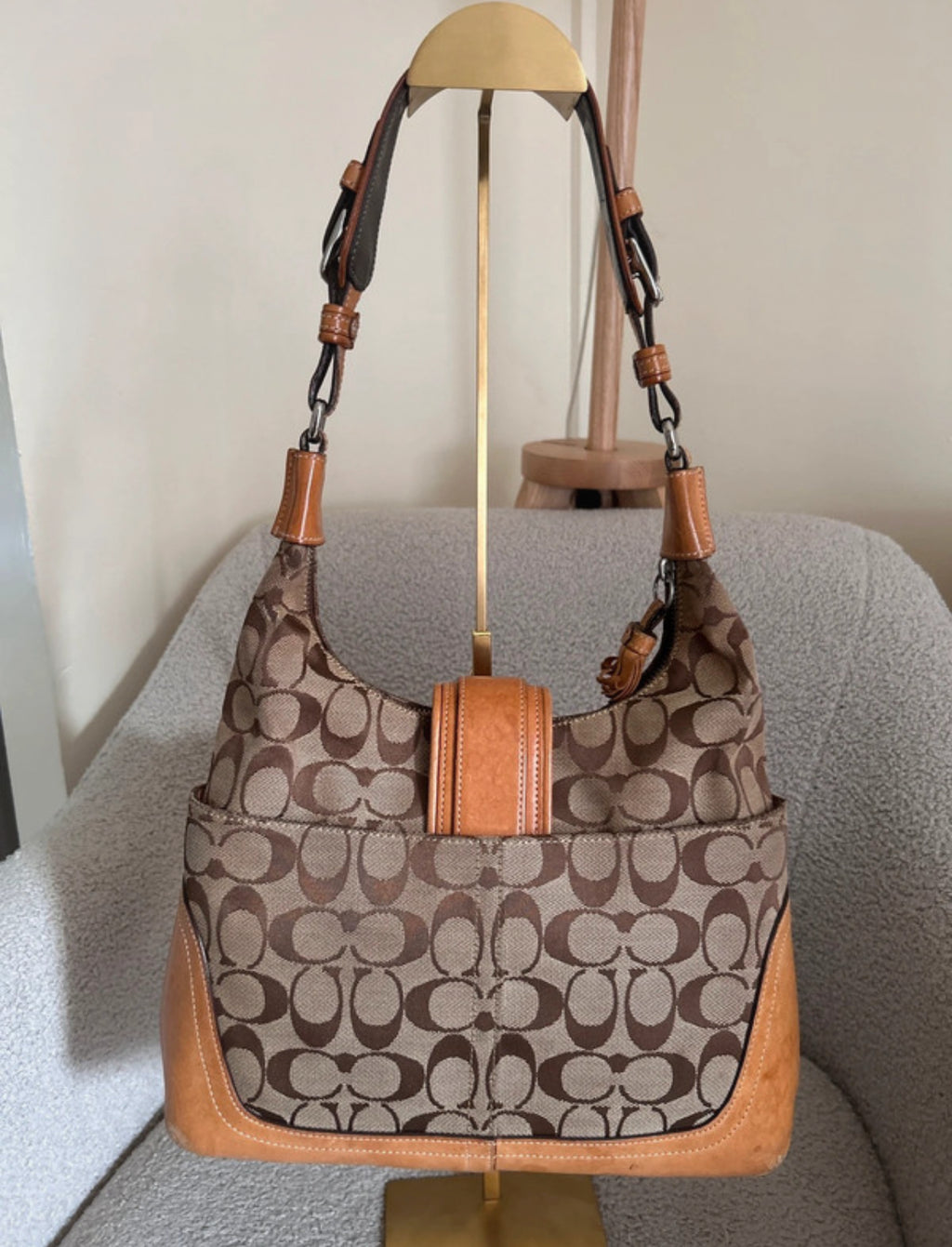 Vintage Coach Hamptons shoulder bag