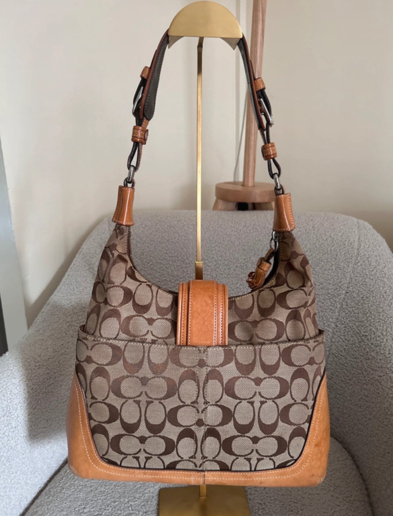 Vintage Coach Hamptons shoulder bag