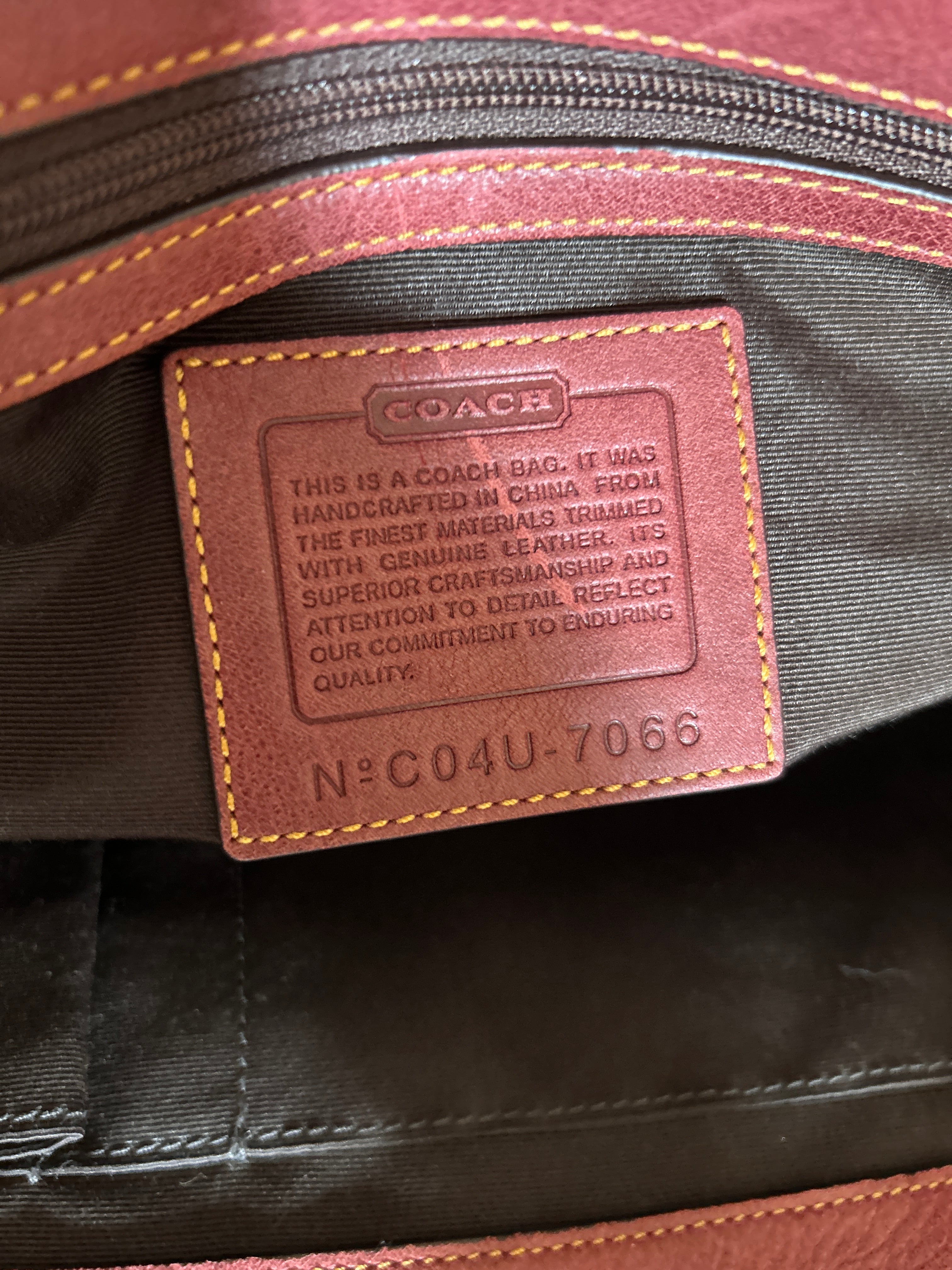 Vintage Coach Special Edition tote bag