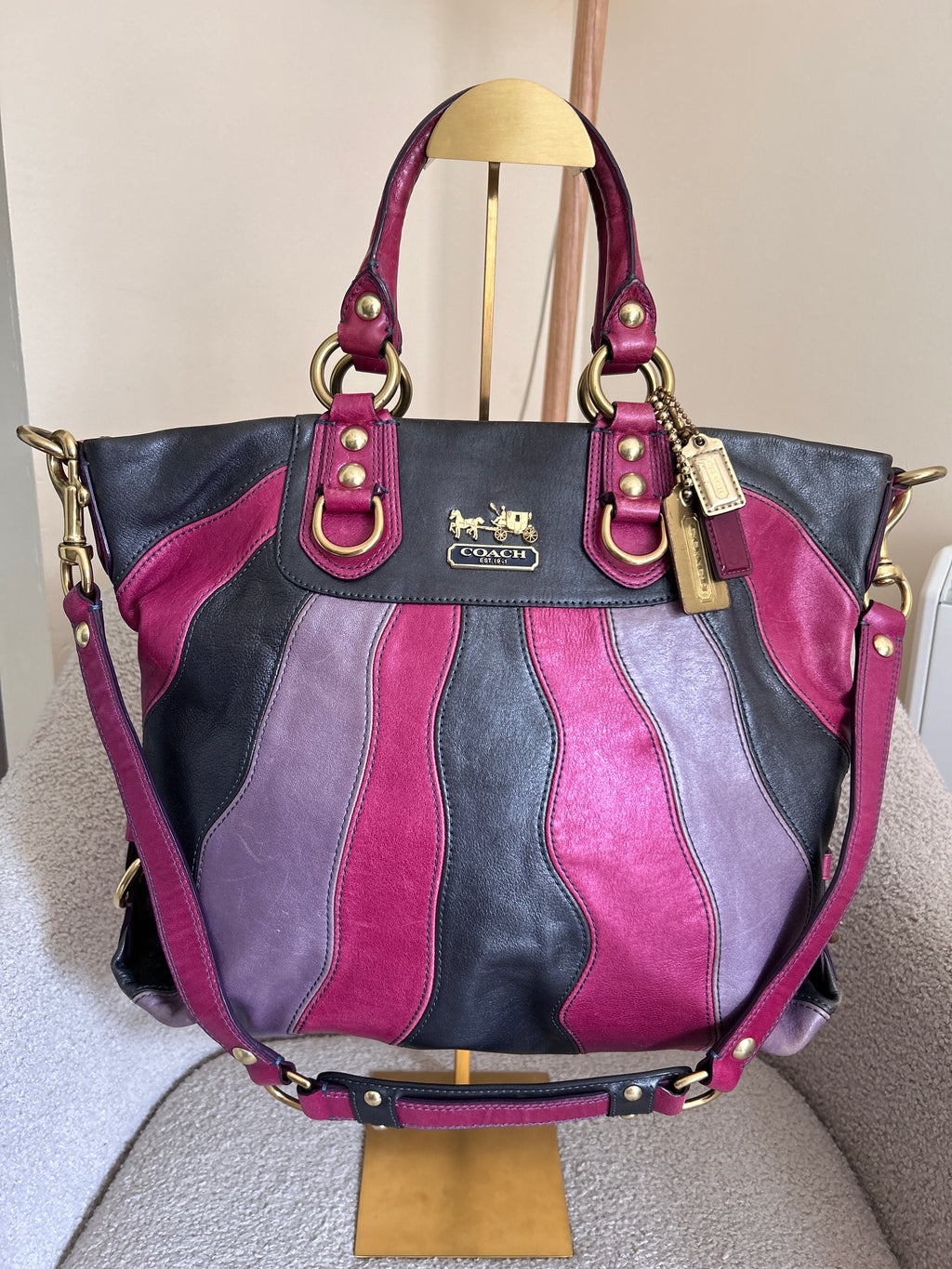Vintage Coach Madison 2-way handbag