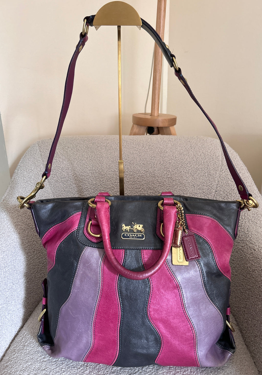 Vintage Coach Madison 2-way handbag