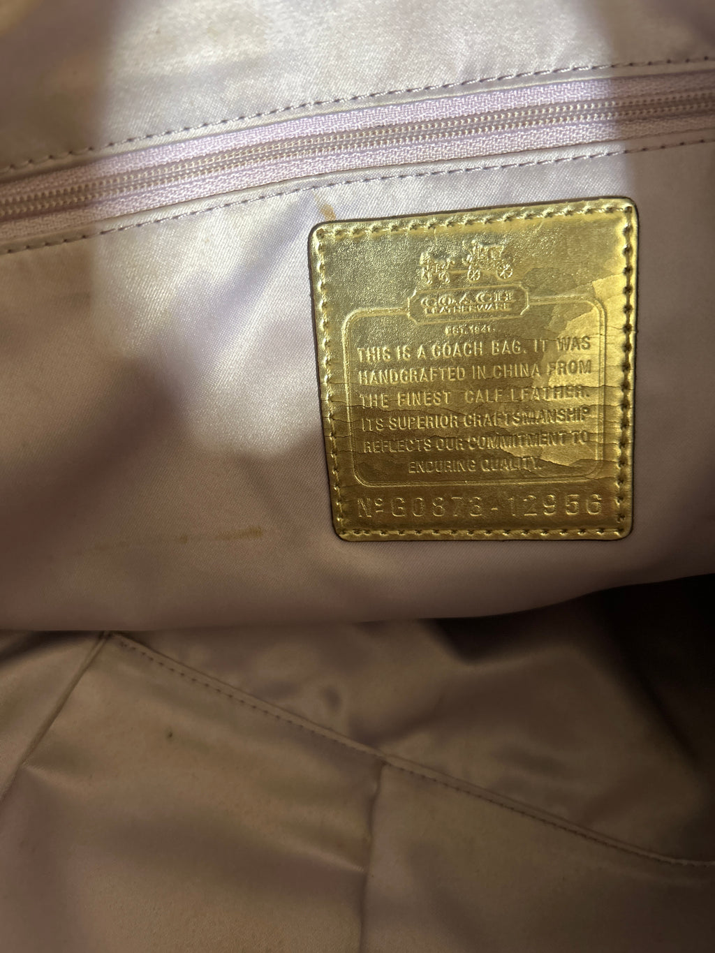 Vintage Coach Madison 2-way handbag